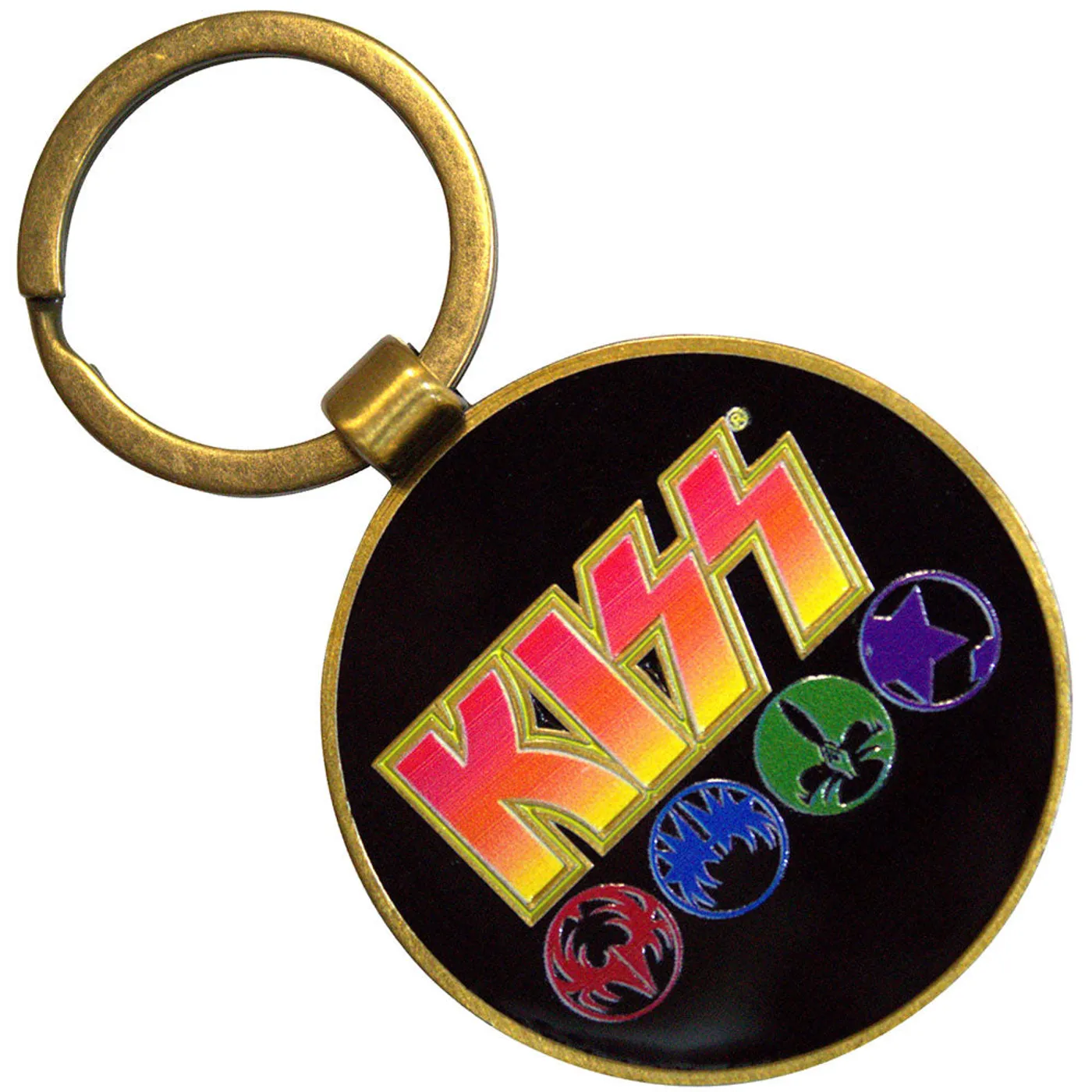 KISS Standard Keychains - Army/Logo & Icons Double-Sided