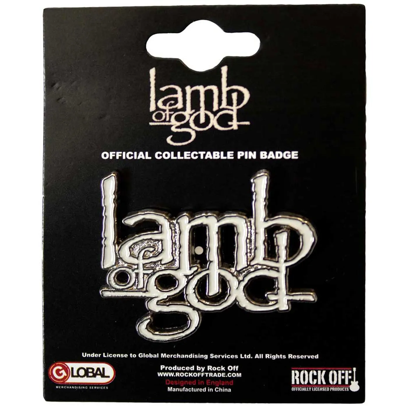Lamb Of God Pin - Badge - Logo
