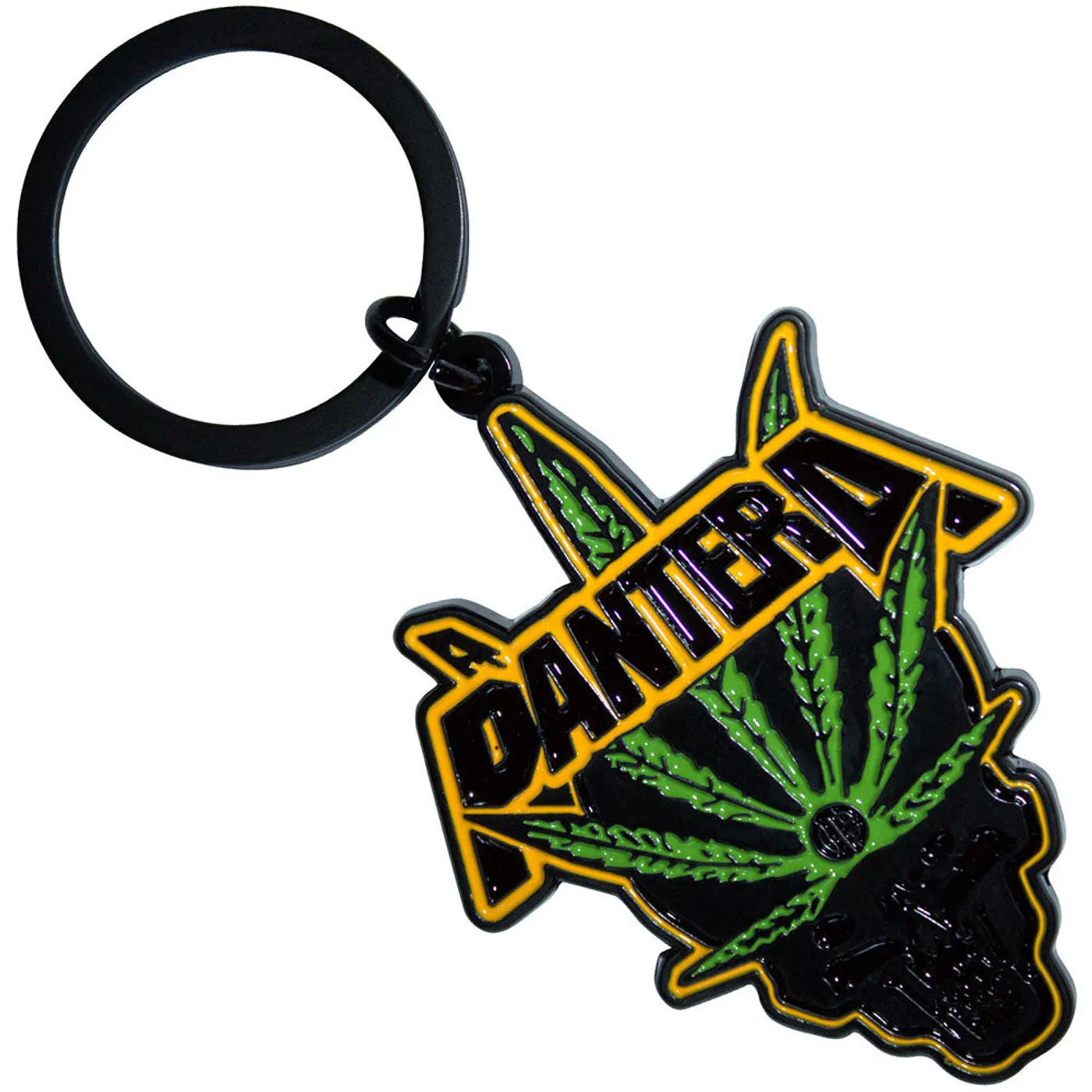 Pantera Standard Keychains - Leaf Skull
