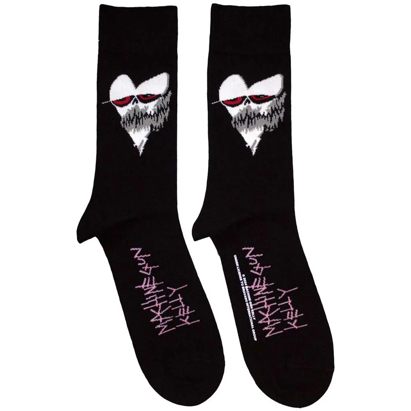 Machine Gun Kelly Ankle Socks - Heart Face