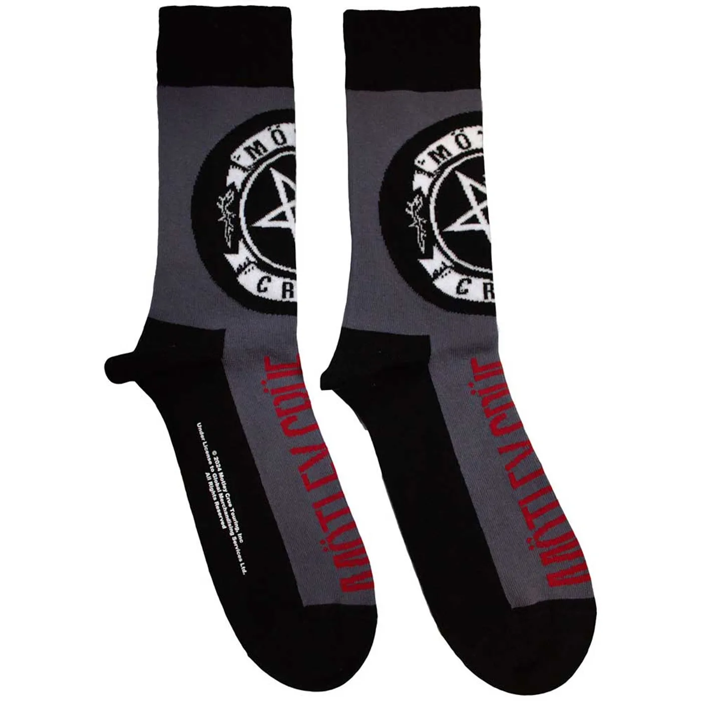 Mötley Crüe MÃ¶tley CrÃ¼e Ankle Socks - Pentagram Circle