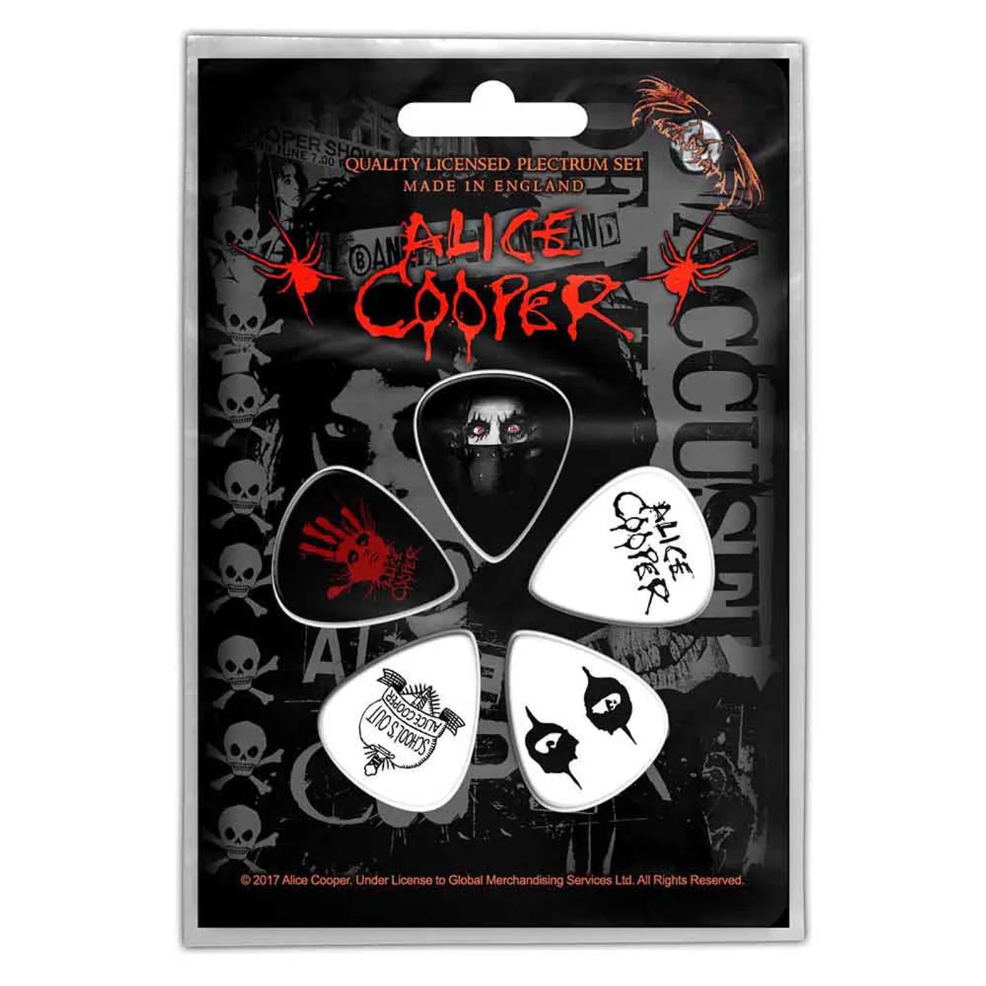 Alice Cooper Plectrum - Multi-pack - Eyes