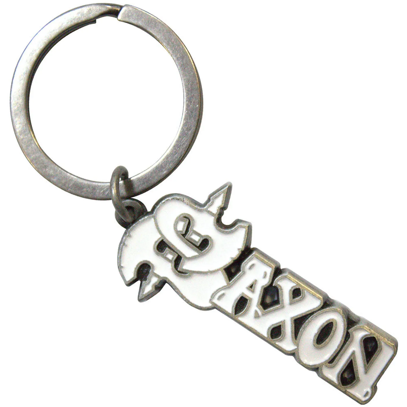 Saxon Standard Keychains - White Logo