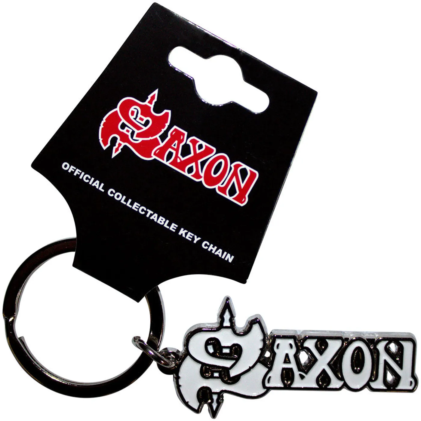 Saxon Standard Keychains - White Logo