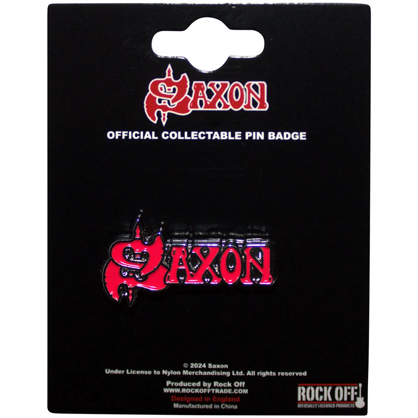 Saxon Pin - Badge - Red Logo