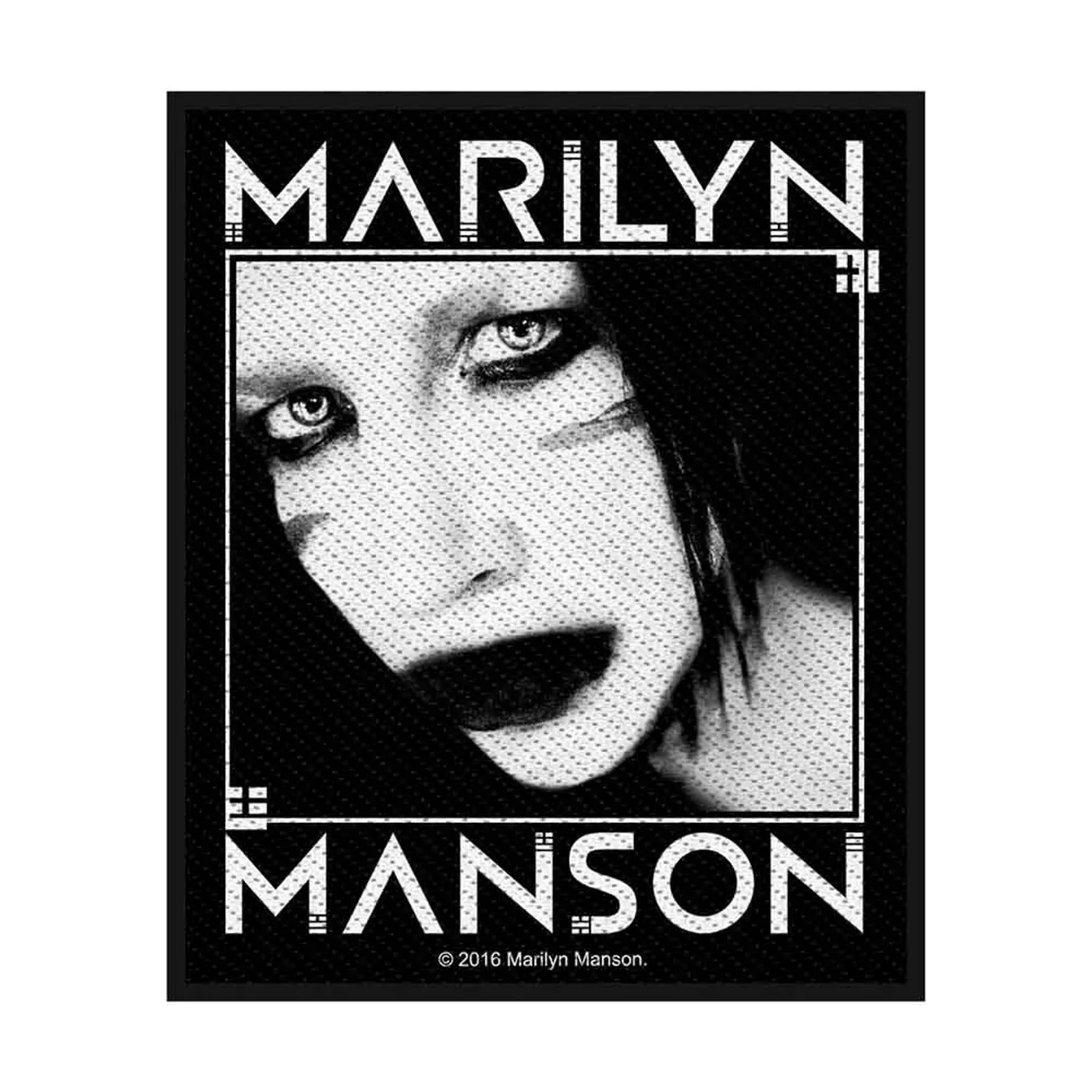 Marilyn Manson Patches - Woven Sew On - Villain