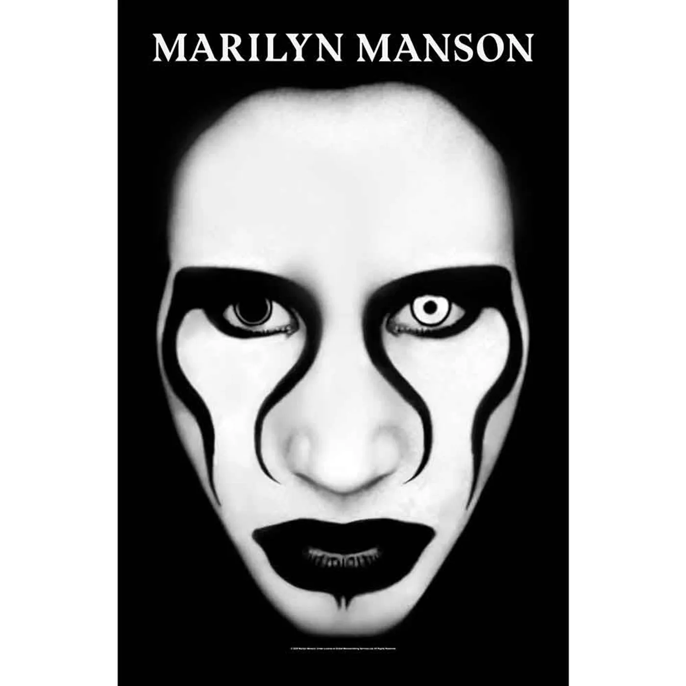 Marilyn Manson Posters - Textile - Defiant Face