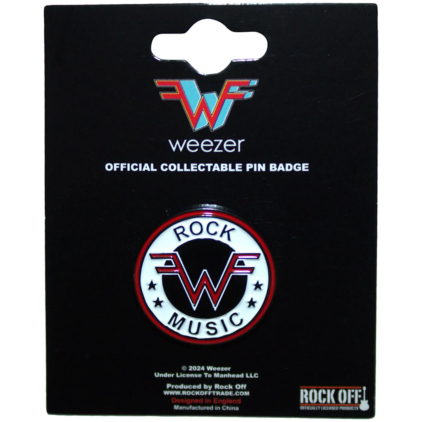Weezer Pin - Badge - Rock Music Emblem