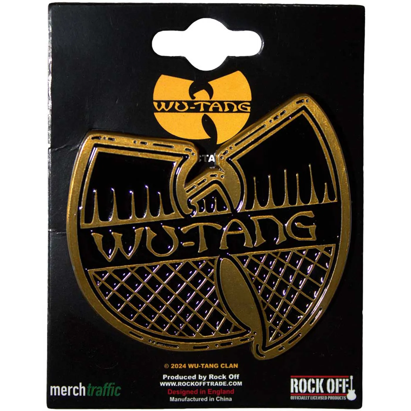 Wu-Tang Clan Pin - Badge - Black & Gold Logo