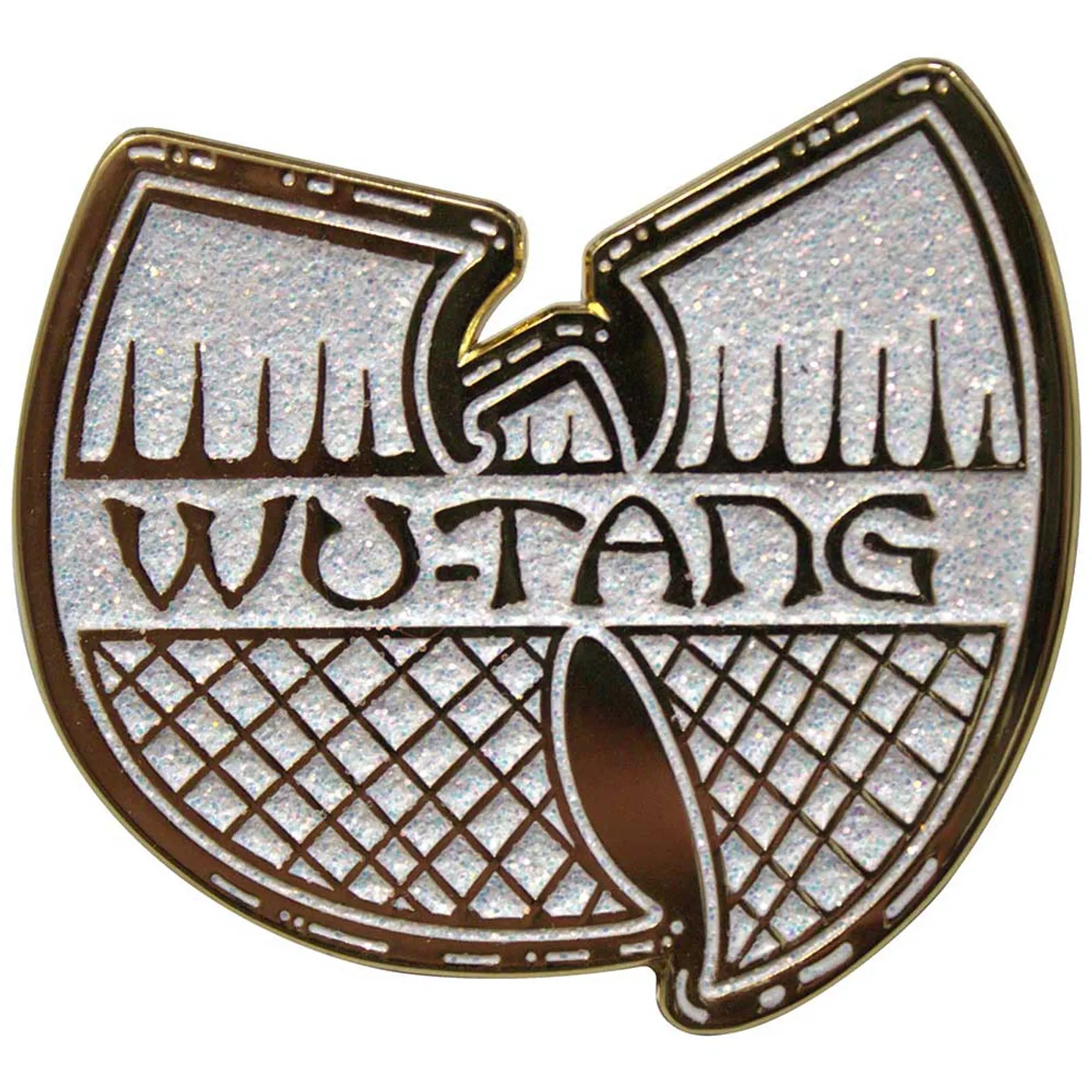 Wu-Tang Clan Pin - Badge - White & Gold Logo