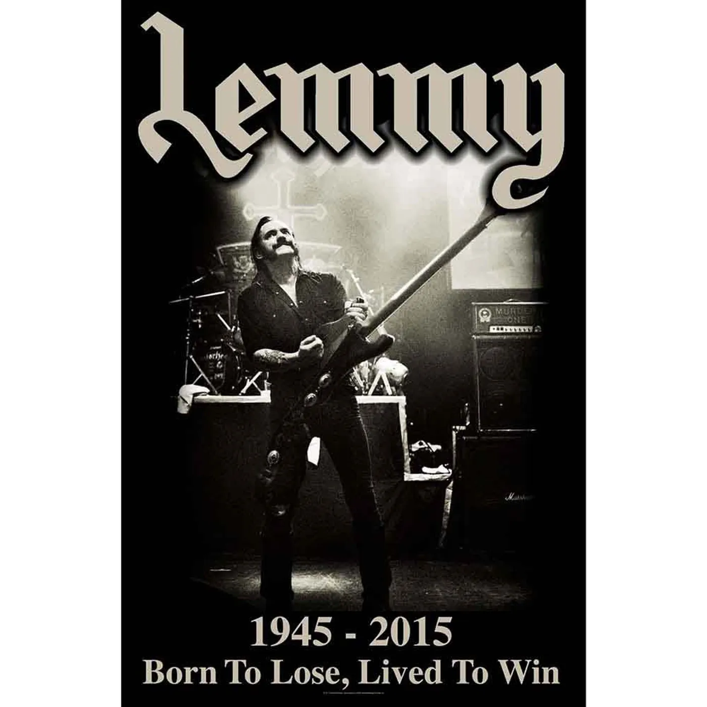 Lemmy Posters - Textile - Lived To Win