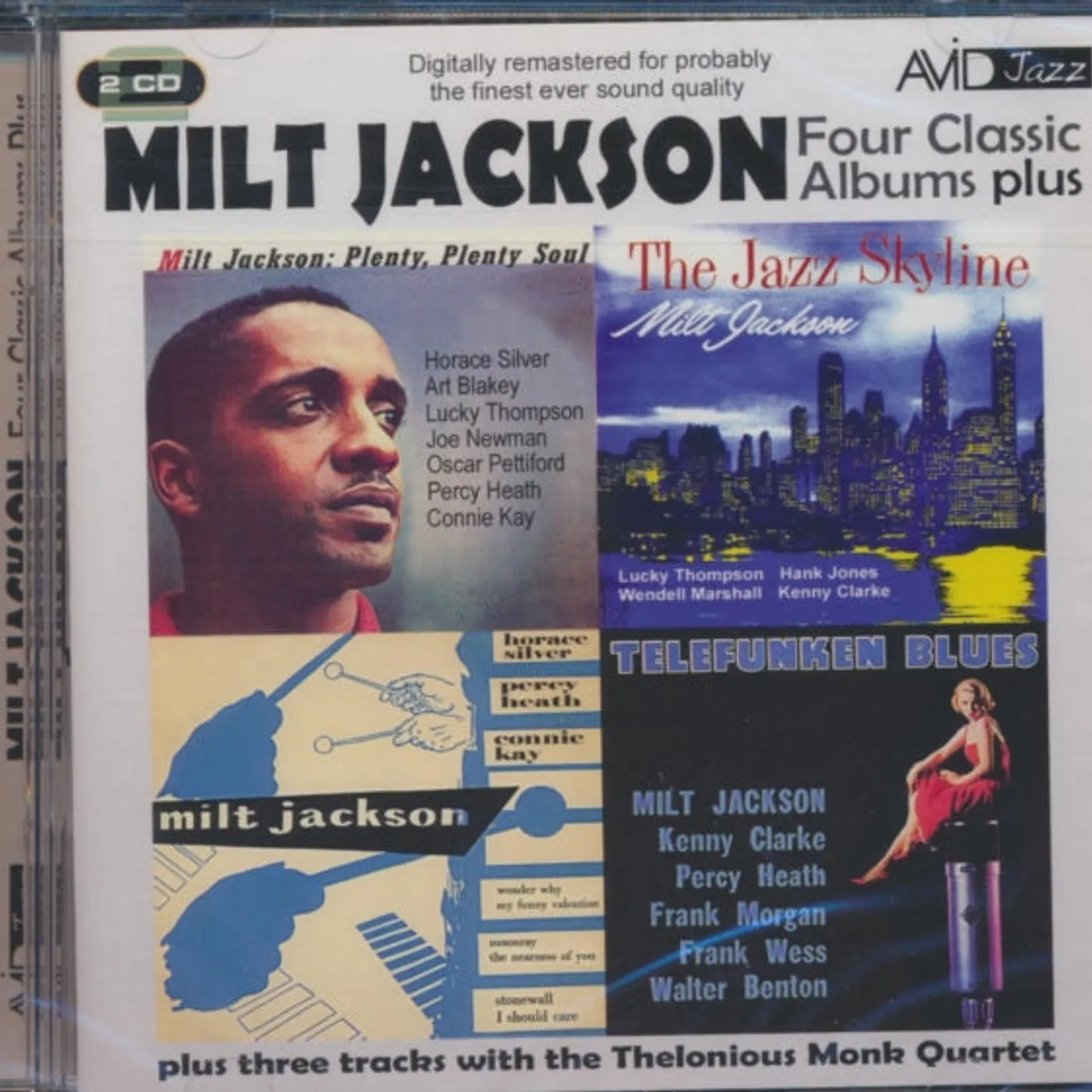 Milt Jackson CD - Four Classic Albums Plus (The Jazz Skyline / Milt Jackson Quartet / Telefunken Blues / Plenty Plenty Soul)