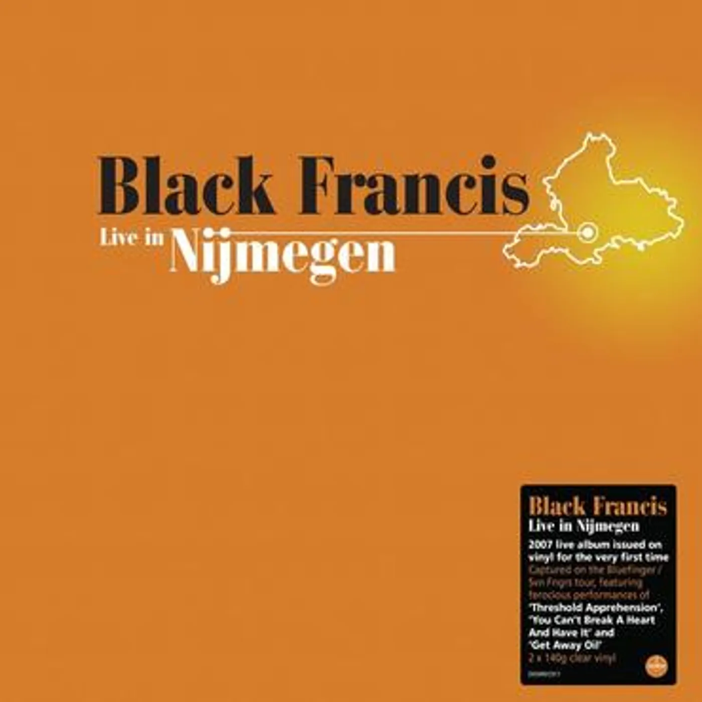 Black Francis LP Vinyl Record - Live In Nijmegen (Clear Vinyl)