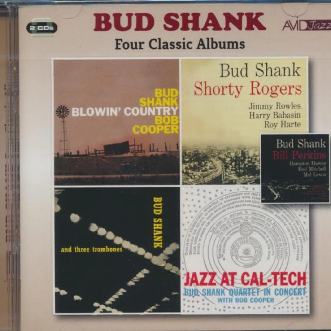 Bud Shank CD - Four Classic Albums (Blowin' Country / Bud Shank With Shorty Rogers & Bill Perkins / Bud Shank And Three Trombones / Jazz At Cal-Tech)