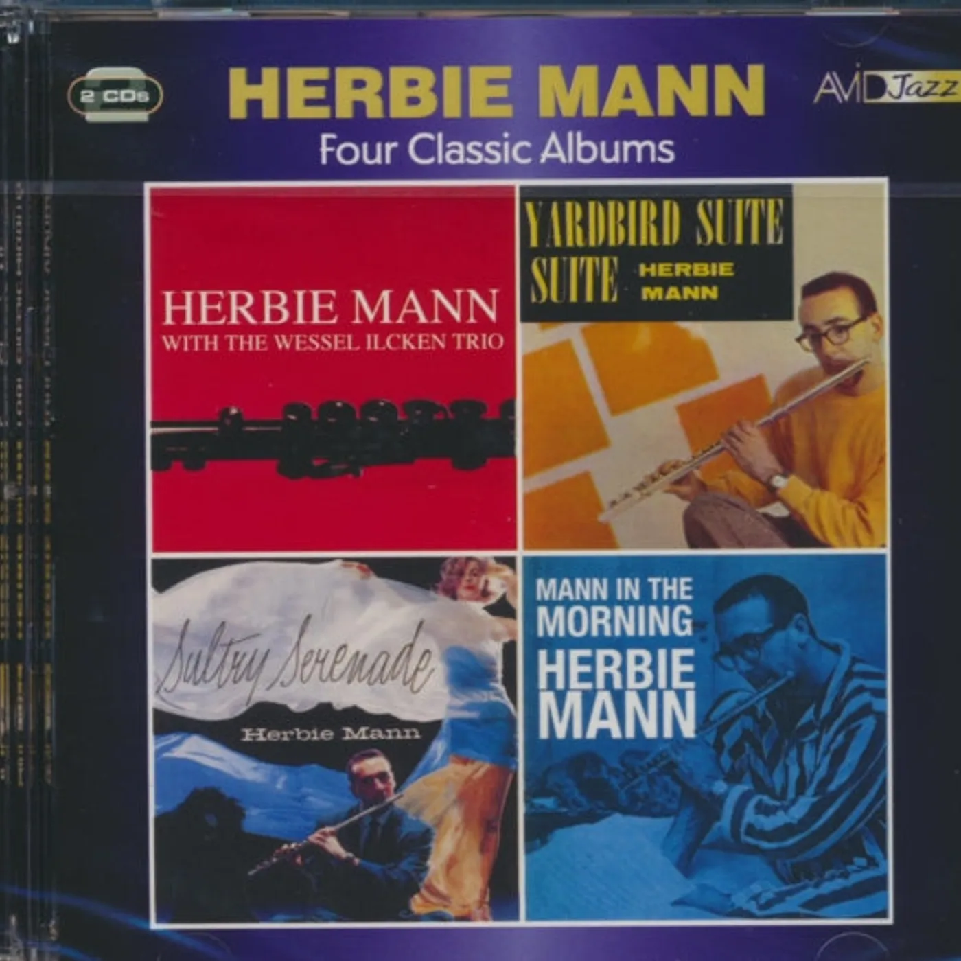 Herbie Mann CD - Four Classic Albums (Herbie Mann With The Wessel Ilcken Trio / Sultry Serenade / Yardbird Suite / Mann In The Morning)