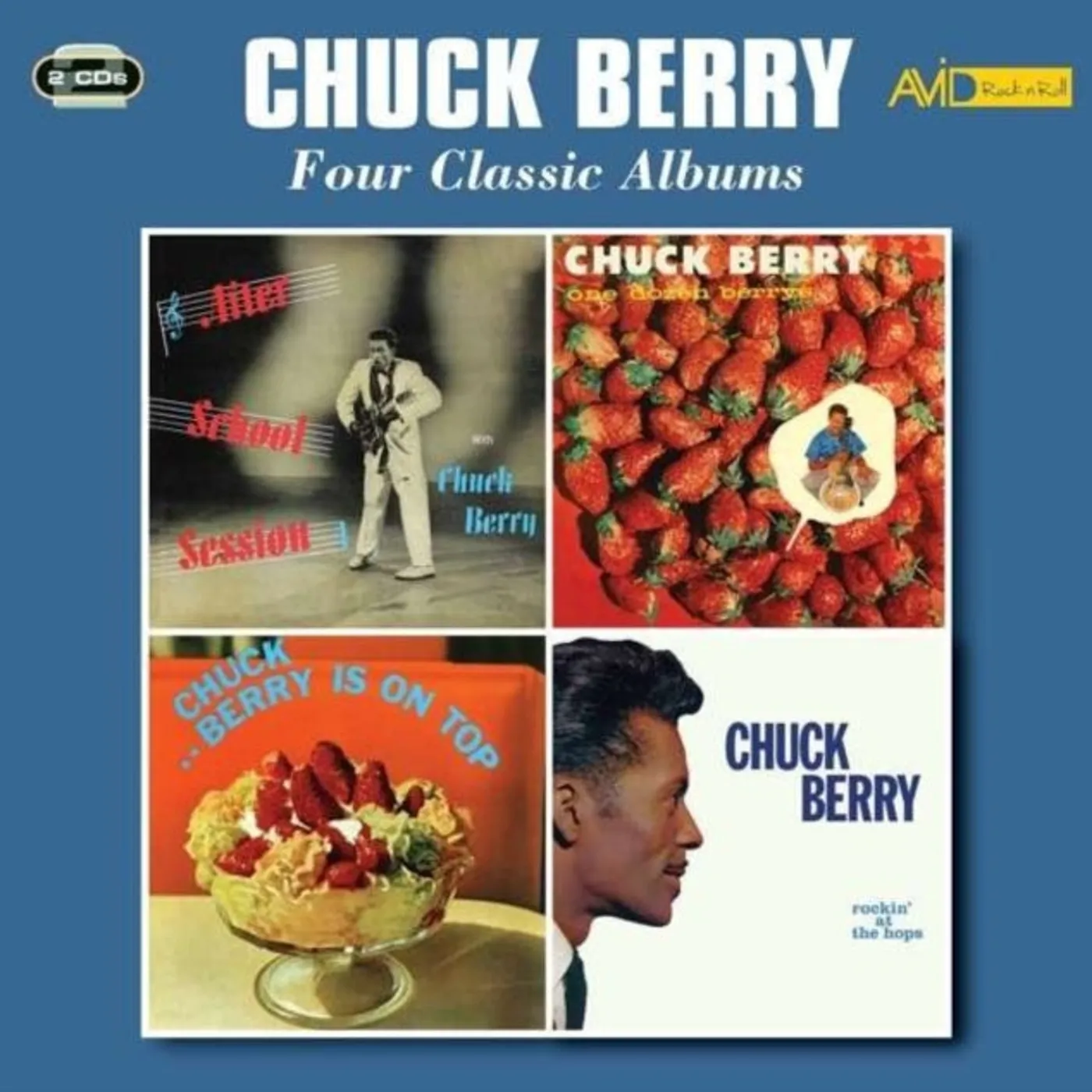 Chuck Berry CD - Four Classic Albums (After School Session / One Dozen Berrys / Chuck Berry Is On Top / Rockin' At The Hops)