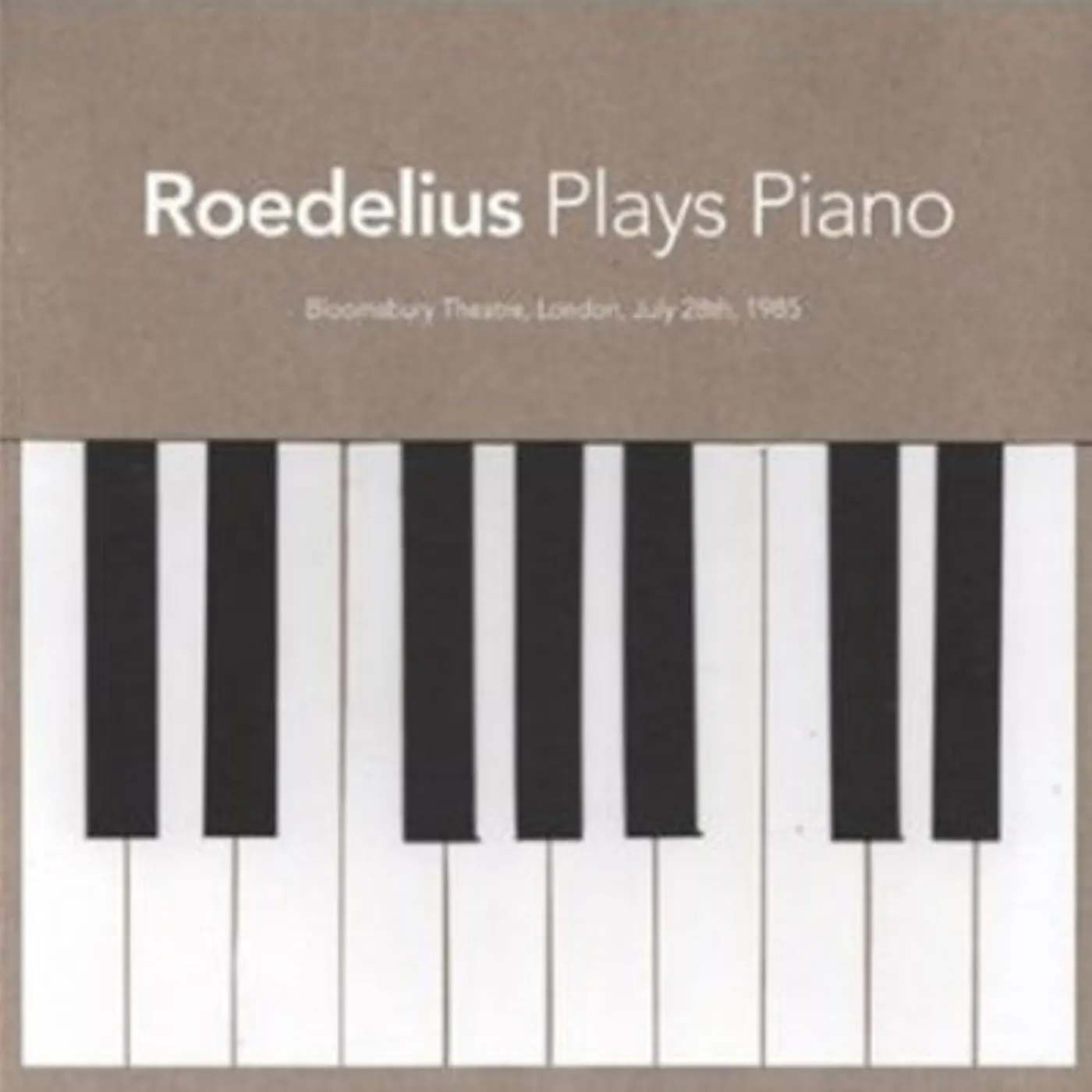 Roedelius LP - Roedelius Plays Piano (Vinyl)