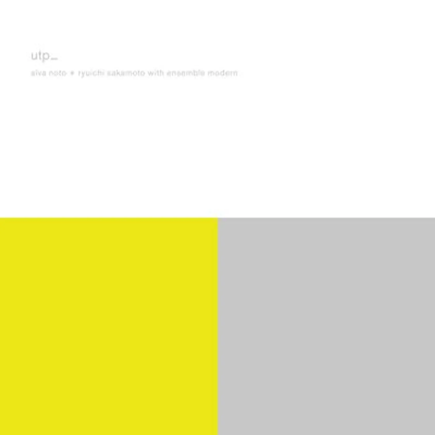 Alva Noto And Ryuichi Sakamoto LP - Utp_ (Remaster) (Vinyl)