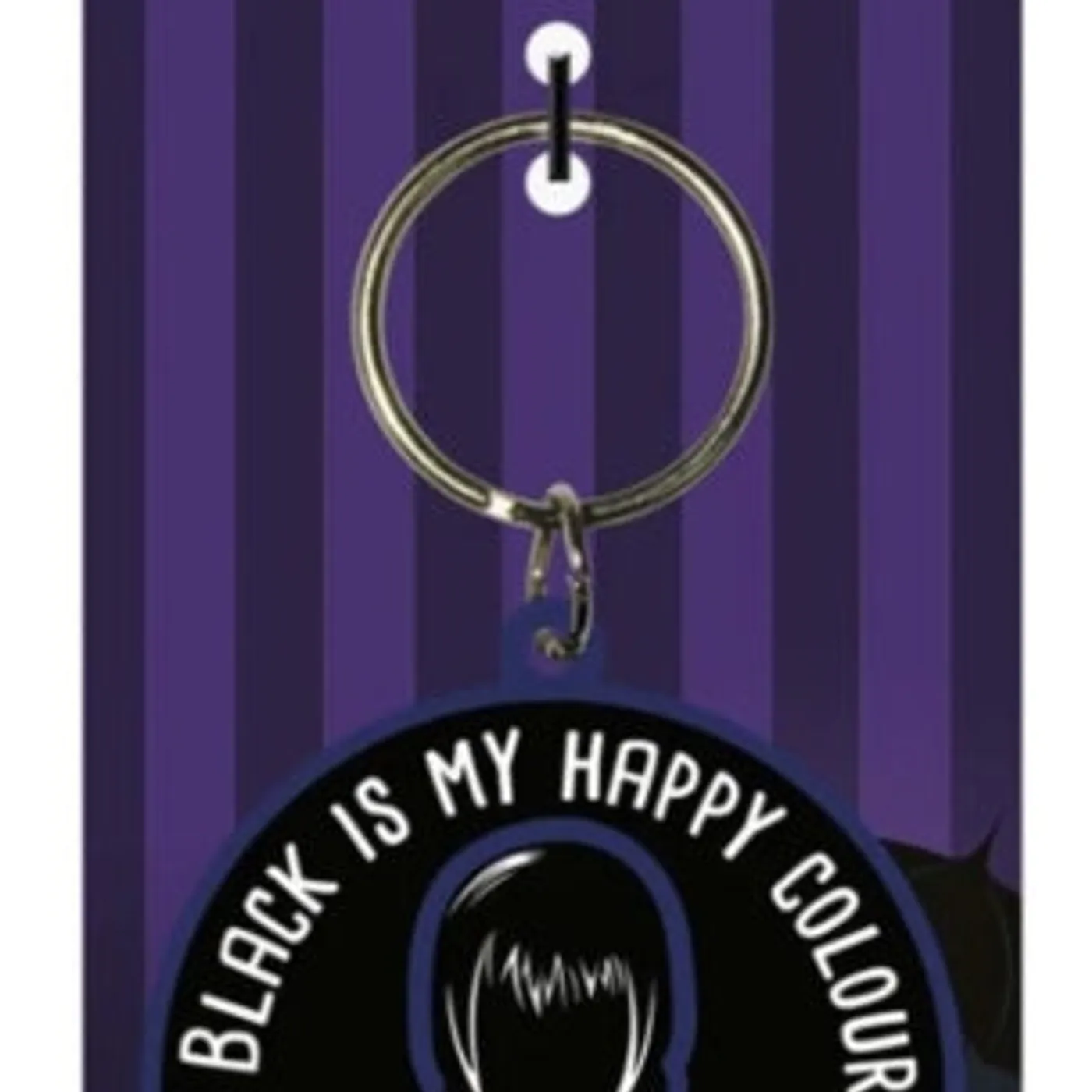Wednesday Keyring - Wednesday (Happy Colour) Rubber Keychain