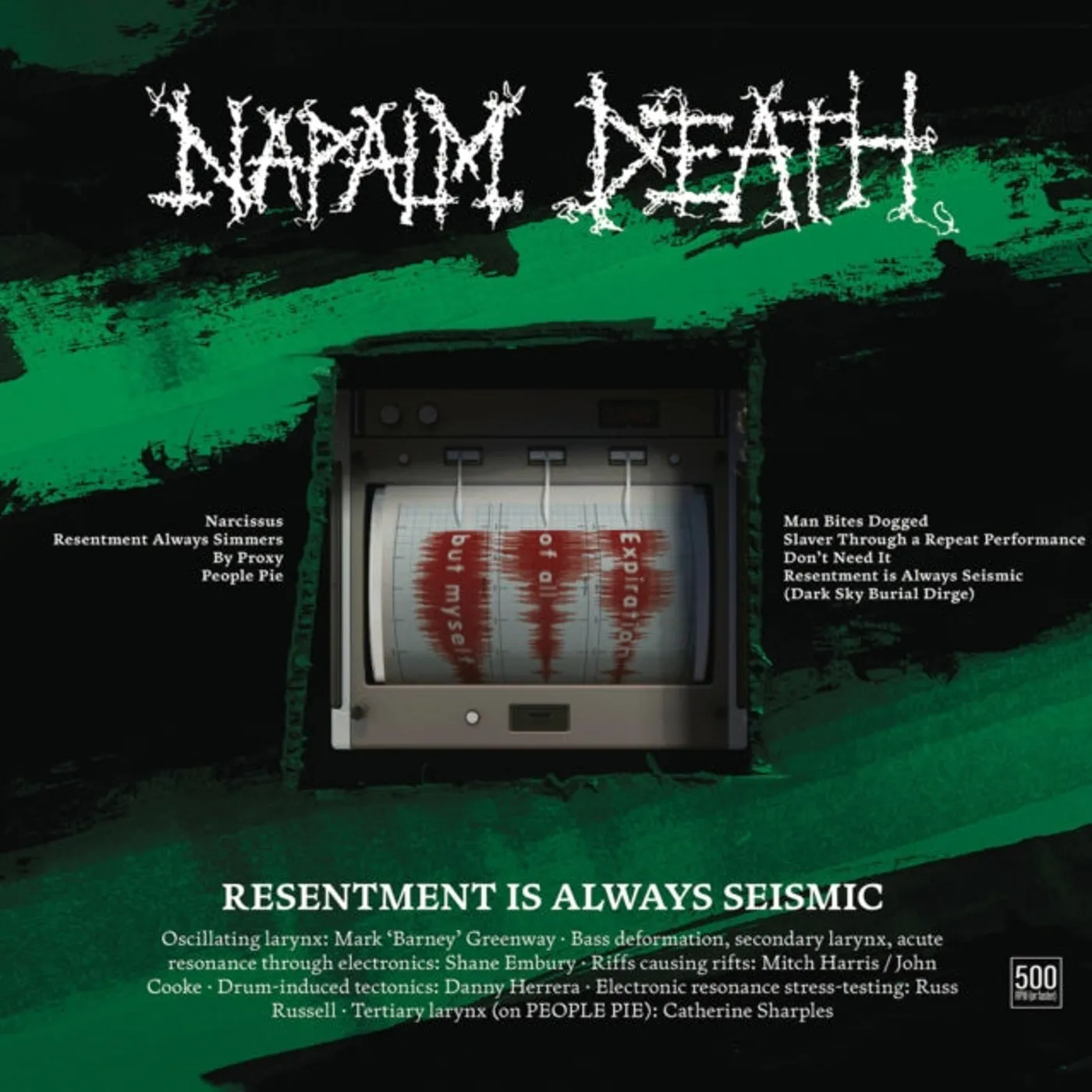 Napalm Death CD - Resentment Is Always Seismic