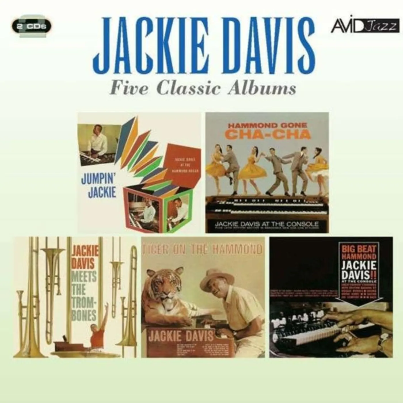 Jackie Davis CD - Five Classic Albums (Jumpin Jackie / Hammond Gone Cha Cha / Meets The Trombones / Tiger On The Hammond / Big Beat Hammond)
