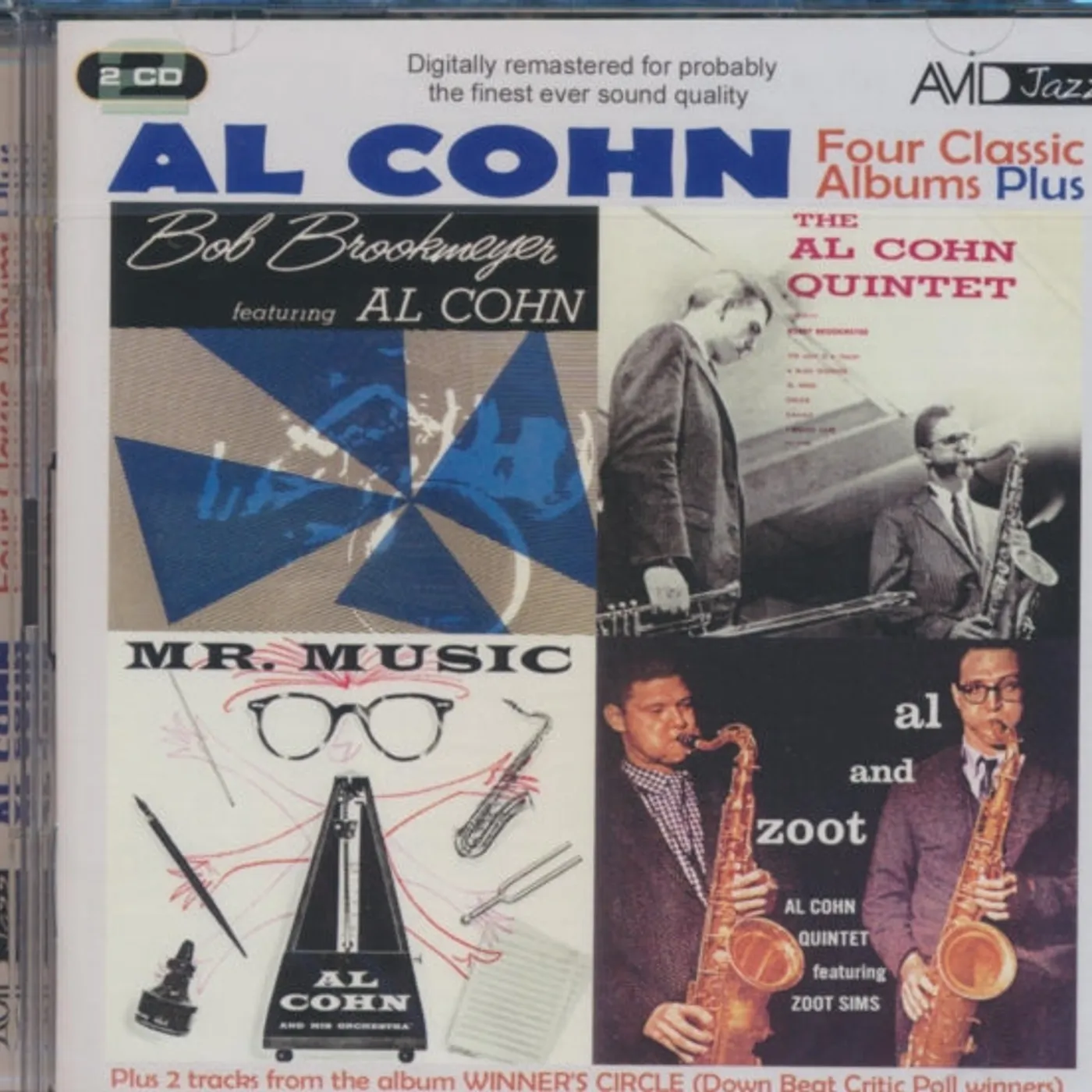 Al Cohn CD - Four Classic Albums Plus (Mr Music / Al Cohn Quintet Ft Bob Brookmeyer / Al & Zoot / Bob Brookmeyer Ft Al Cohn)