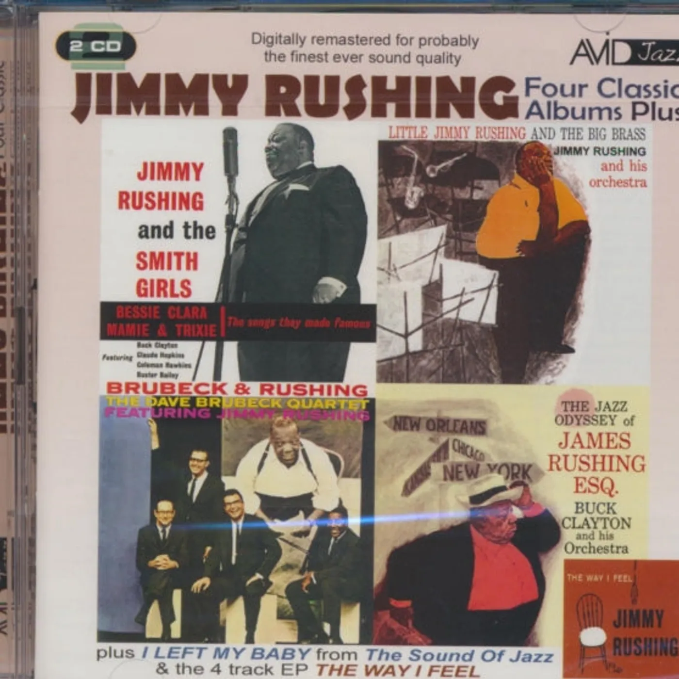 Jimmy Rushing CD - Four Classic Albums Plus (Jimmy Rushing And The Smith Girls / The Jazz Odyssey Of James Rushing Esq / Little Jimmy Rushing And The Big Brass / Brubeck & Rushing)