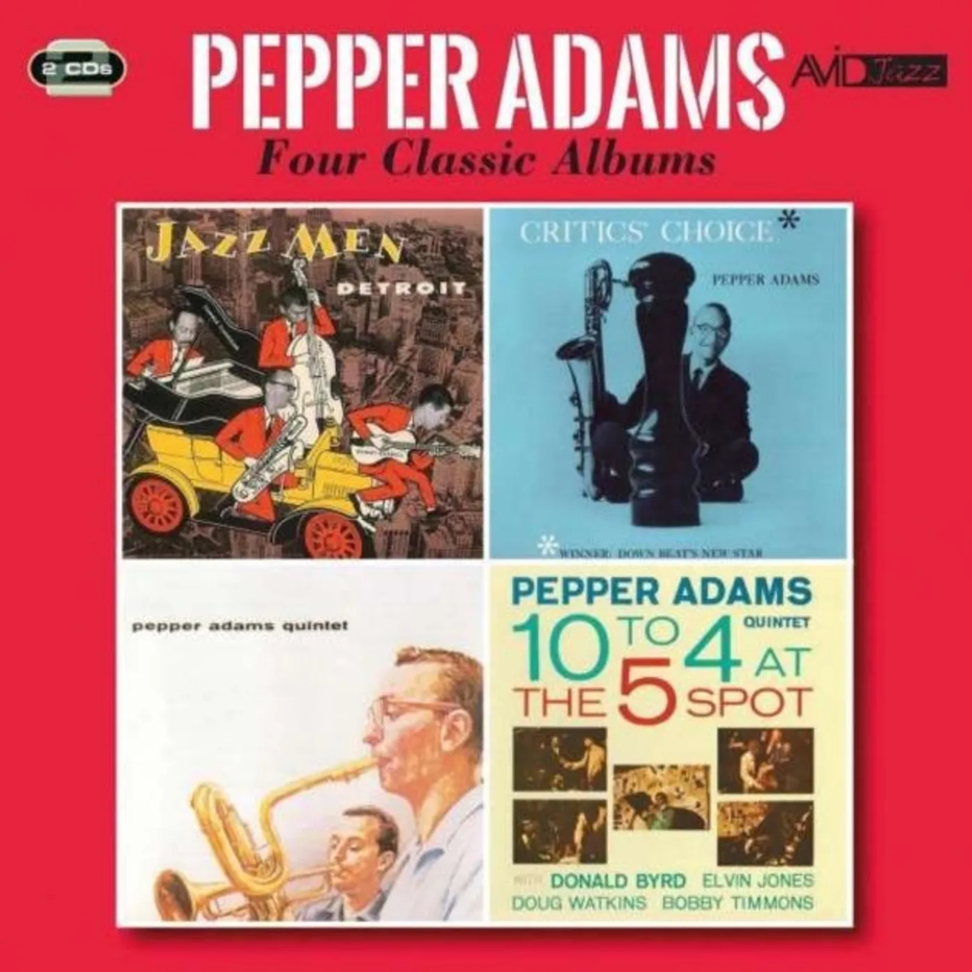 Pepper Adams CD - Four Classic Albums (Jazzmen Detroit / Critics Choice / Pepper Adams Quintet / 10 To 4 At The 5 Spot)