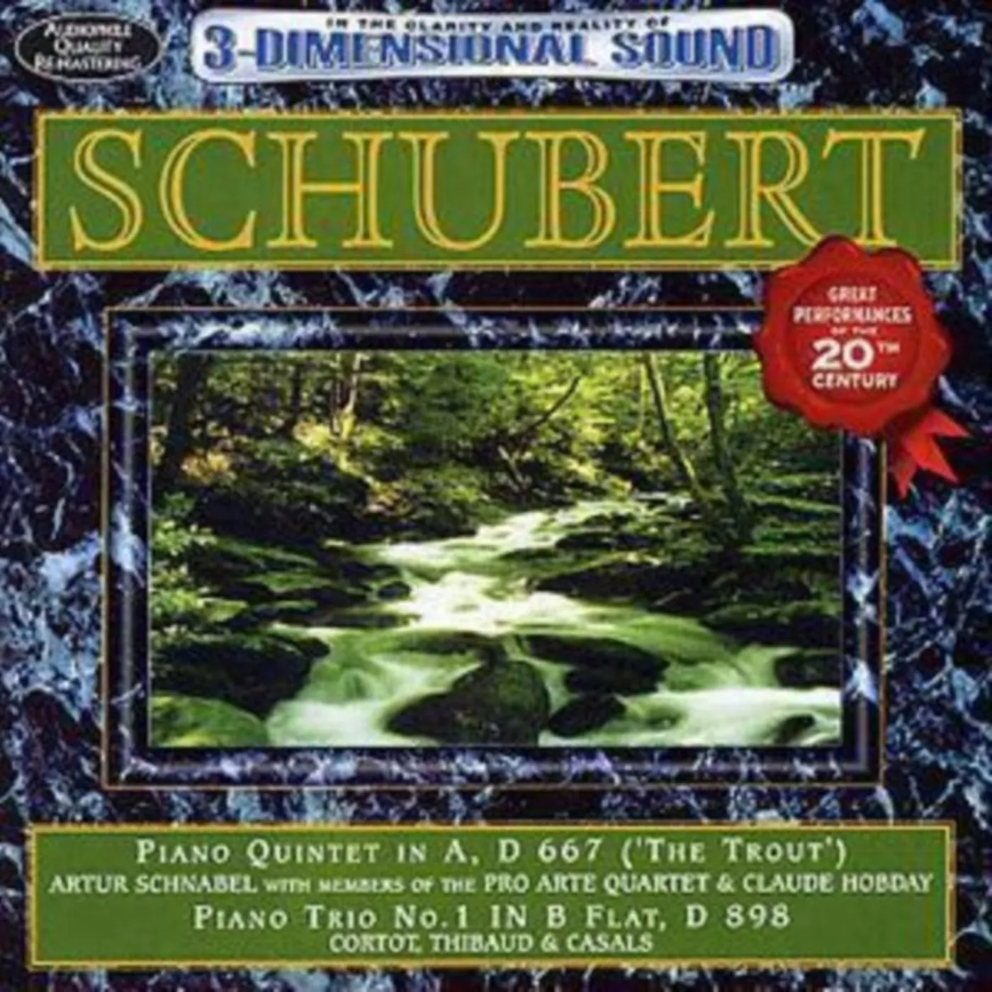 Schubert CD - Trout Quintet & Piano Trio No. 1