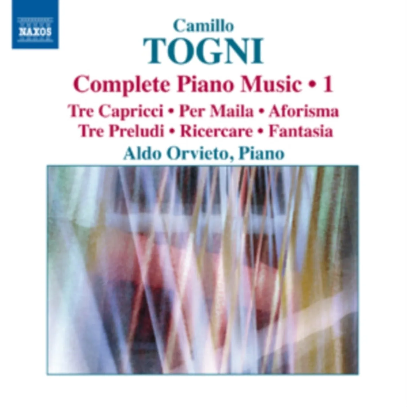 Aldo Orvieto CD - Tognicomplete Piano Music 1