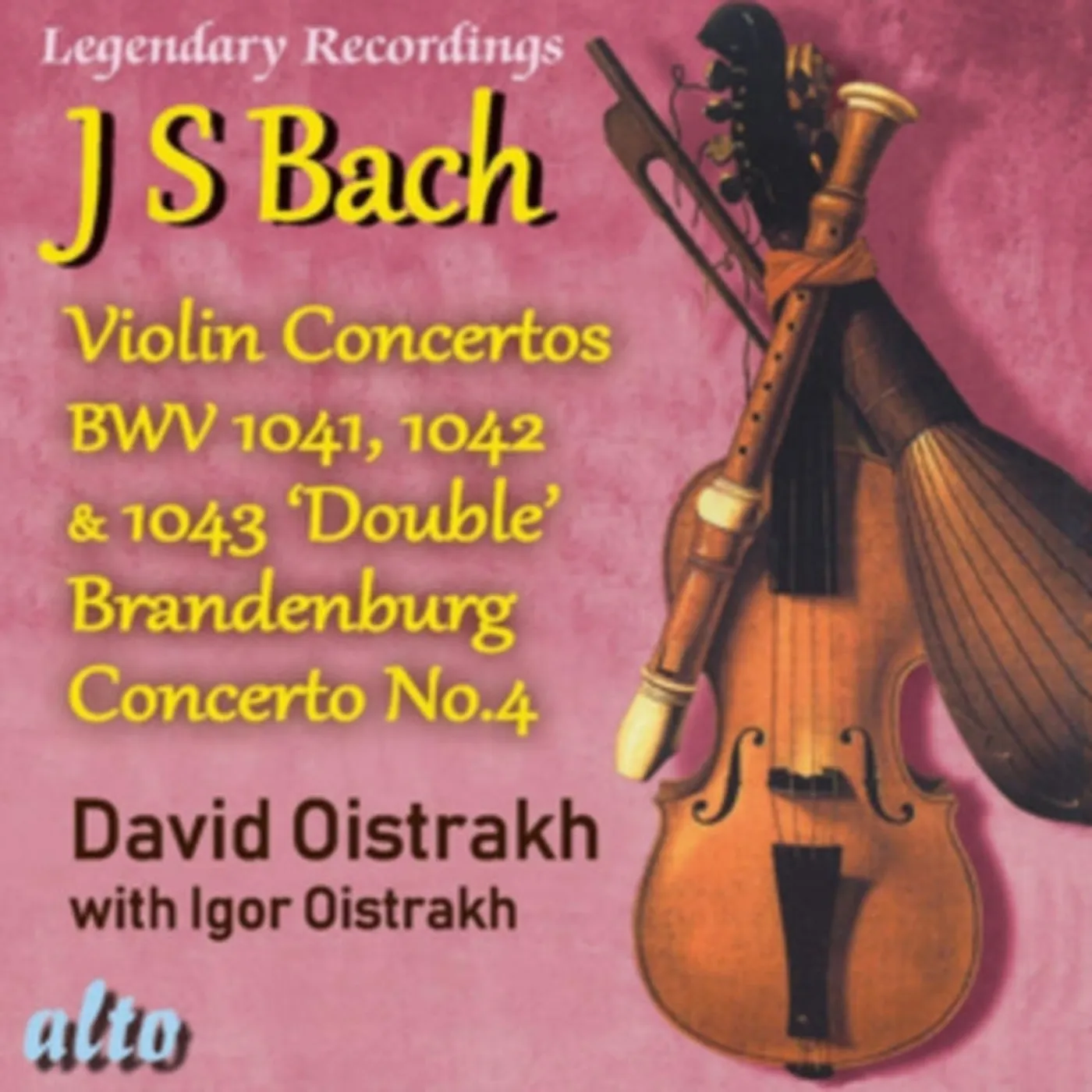David Oistrakh CD - Bach Violin Concertos 1. 2. 3 Plus Brandenburg Concerto No.4