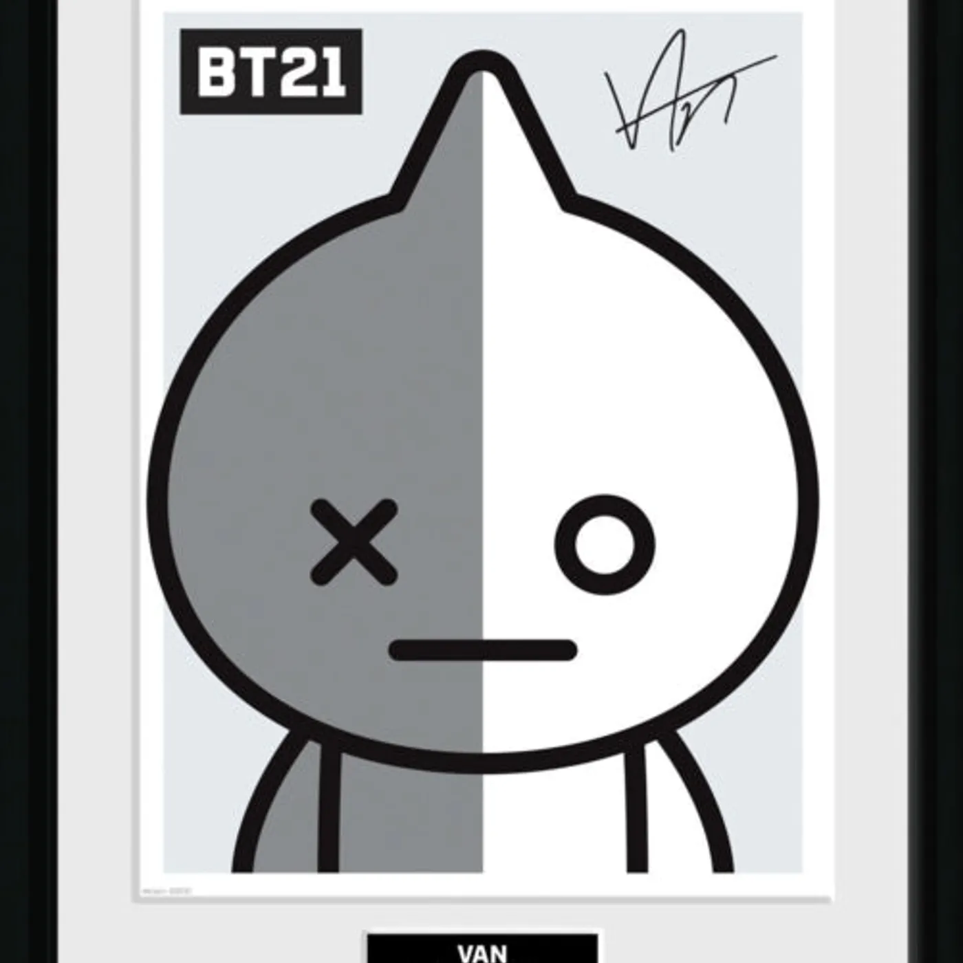 Bt21 Framed Print - Bt21 Van Framed Print 30Cm X 40Cm