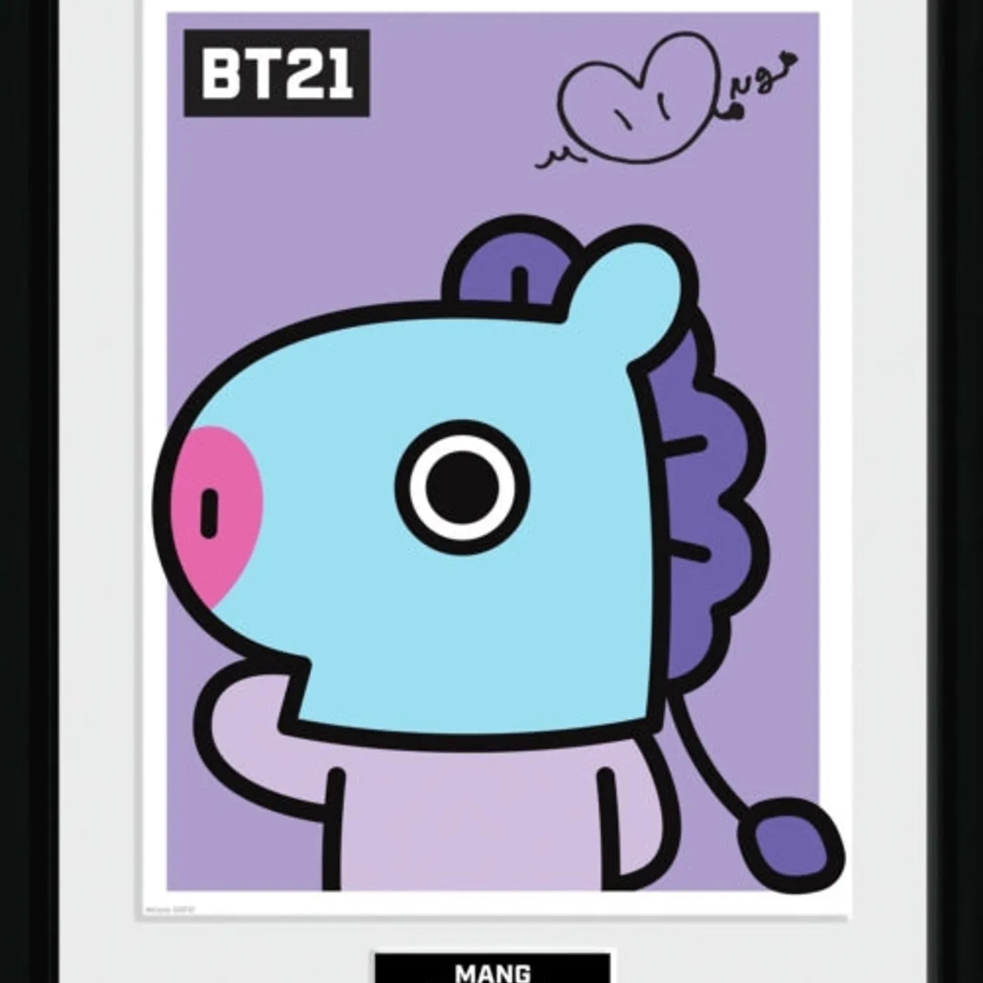 Bt21 Framed Print - Bt21 Mang Framed Print 30Cm X 40Cm