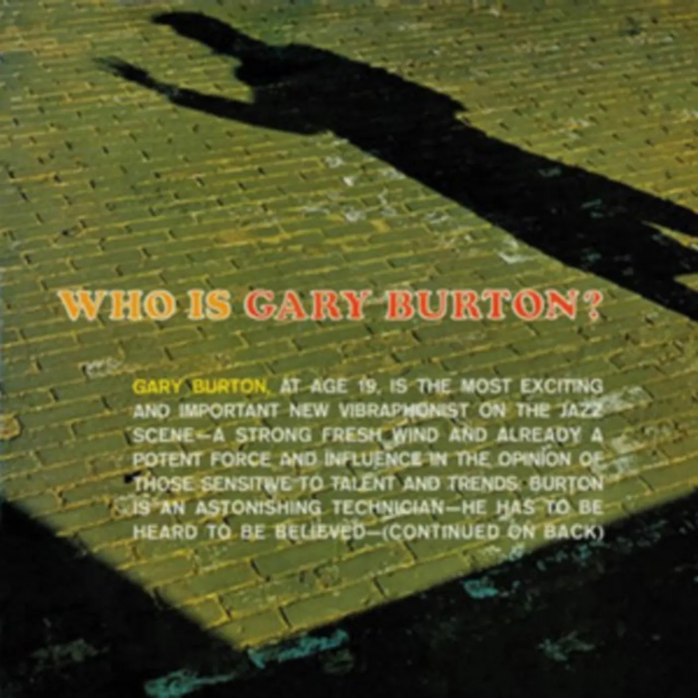 Gary Burton CD - Who Is Gary Burton? / Subtle Swing