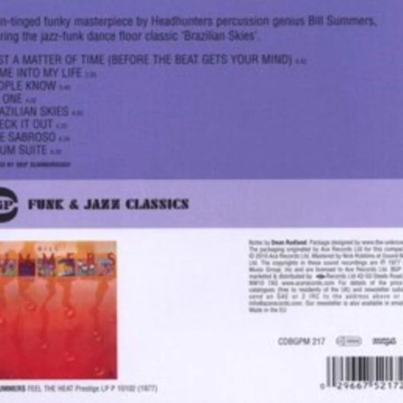 Bill Summers CD - Feel The Heat