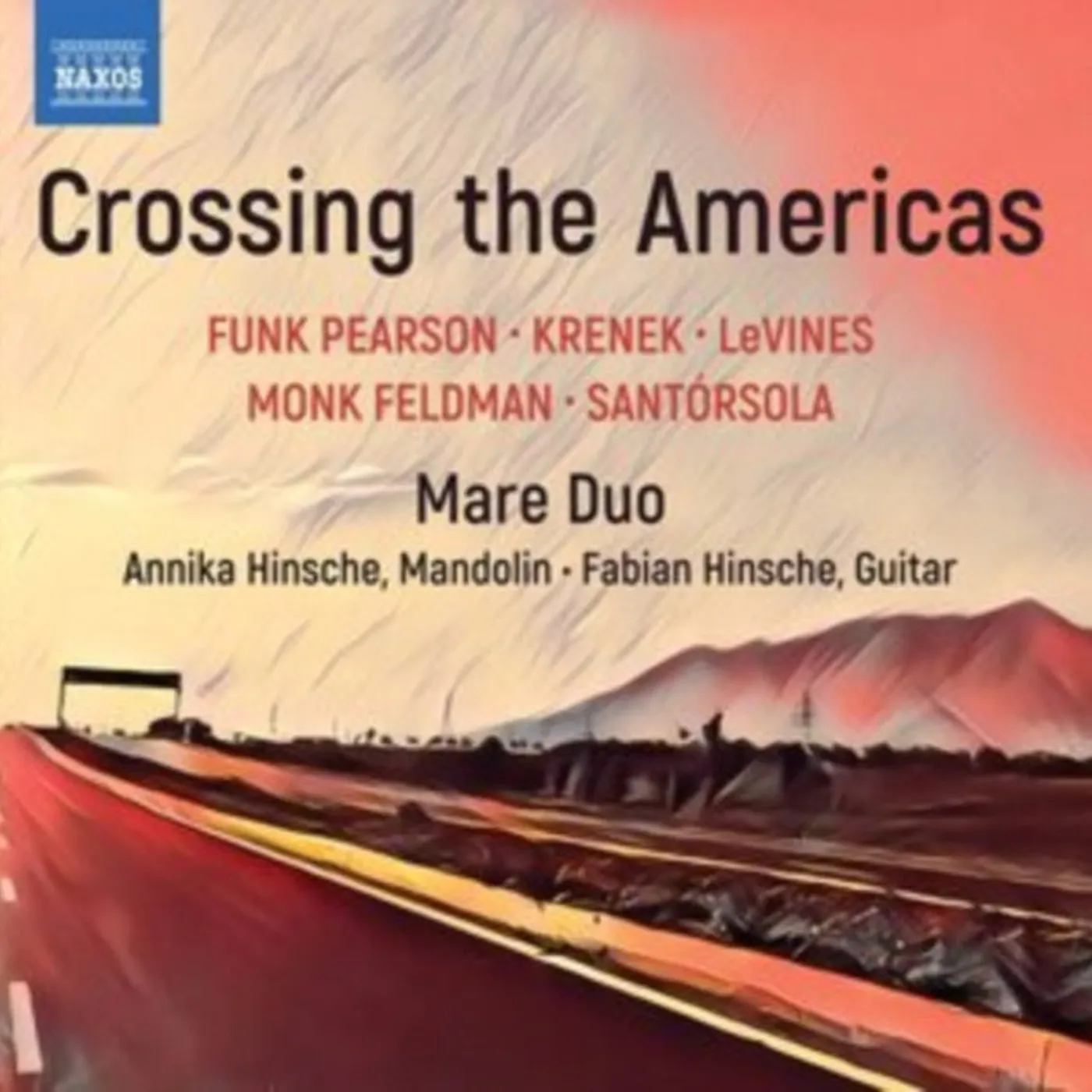 Mare Duo CD - Crossing The Americas: Funk Pearson. Krenek. Levines. Monk Feldman. Santorsola