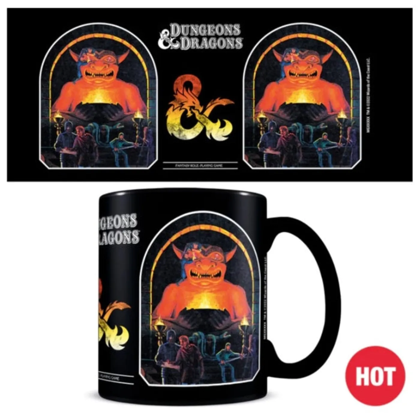 Dungeons & Dragons Heat Change Mug - Dungeons & Dragons (Thieves In The Temple) Heat Changing Mug
