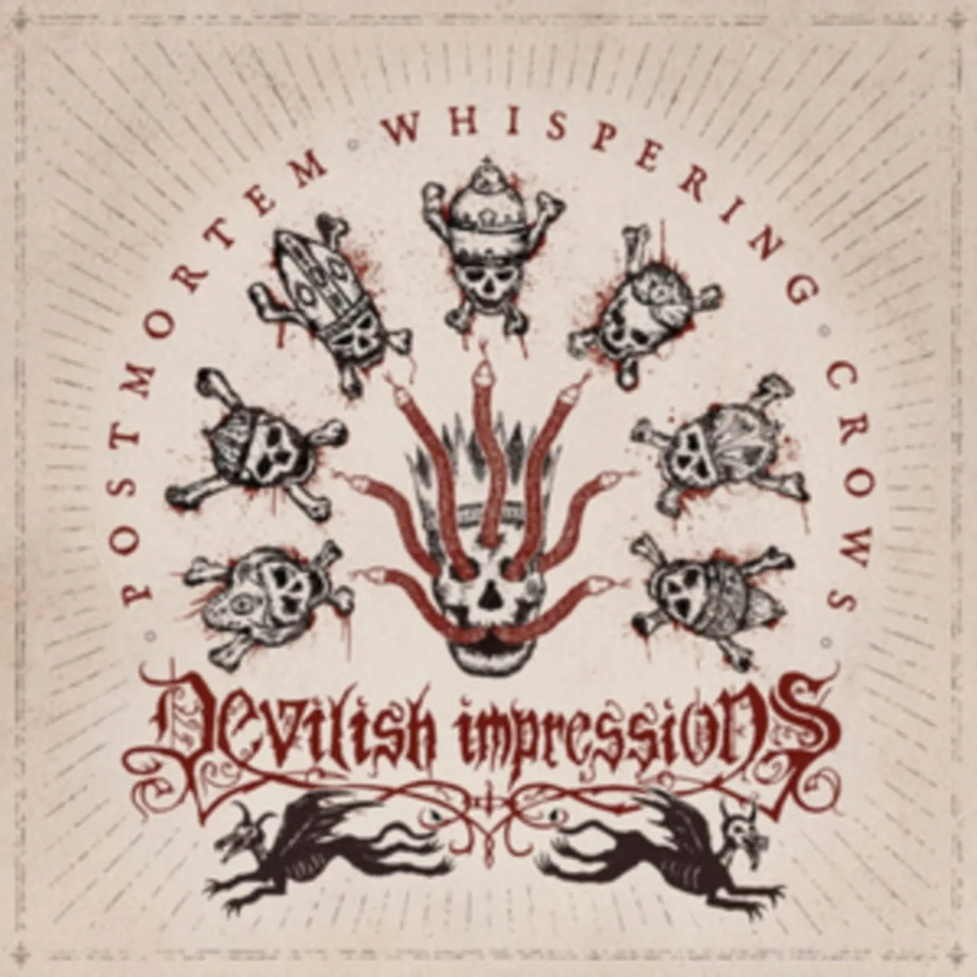 Devilish Impressions CD - Post Mortem Whispering Crows