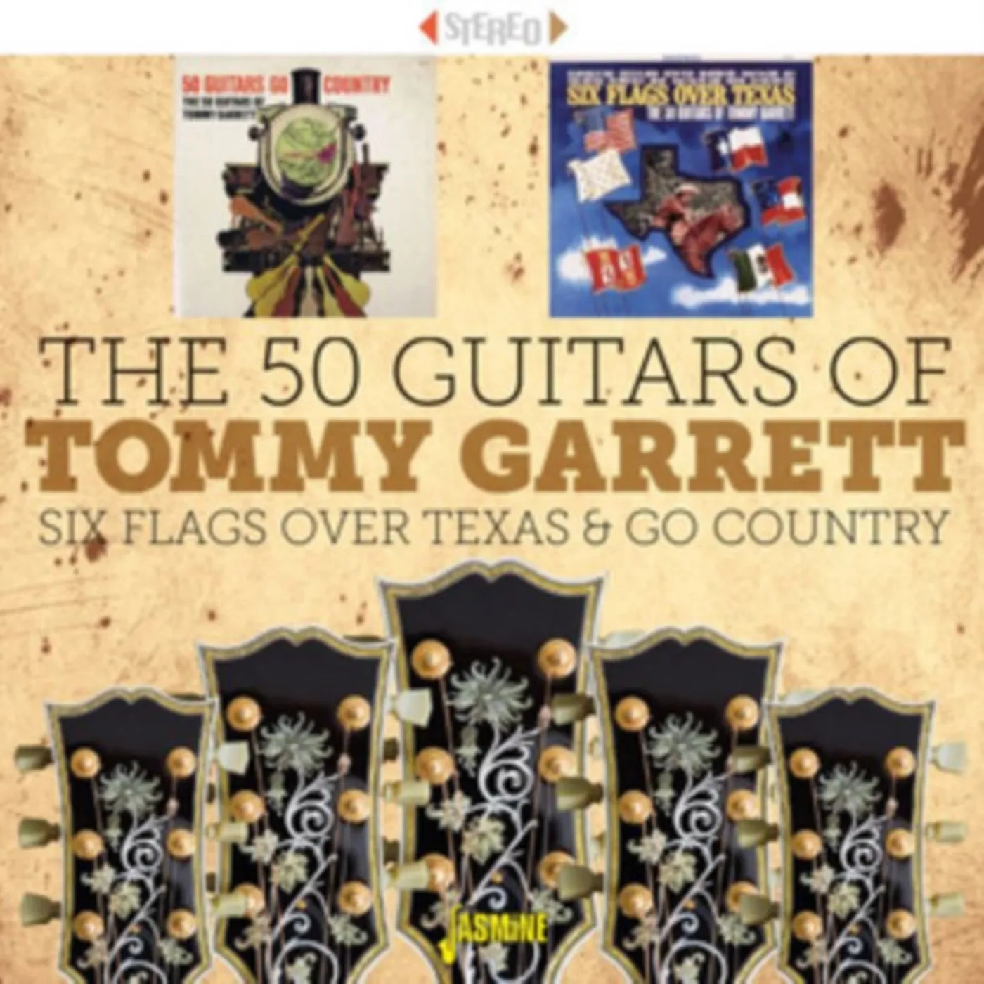 Tommy Garrett CD - 50 Guitars Go Country & Six Flags Over Texas (The 50 Guitars Of Tommy Garrett)