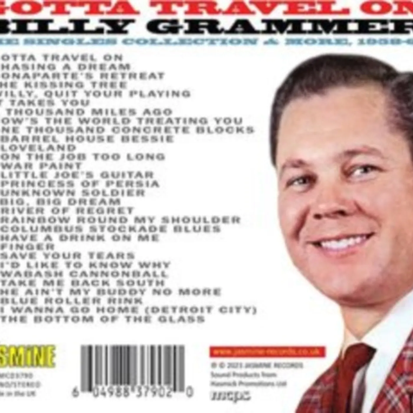 Billy Grammer CD - Gotta Travel On - The Singles Collection & More 1958-62