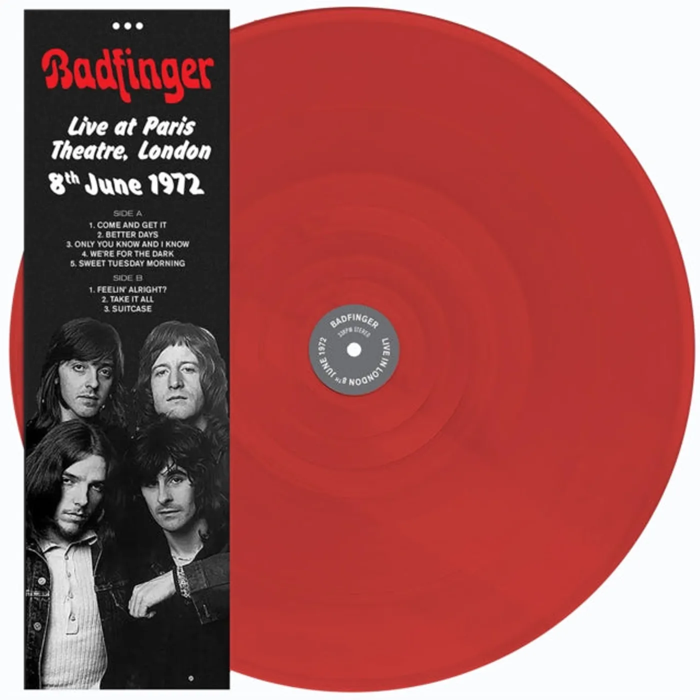 Badfinger LP - Live At Paris Theatre. London 8Th June 1972 (Red Vinyl)