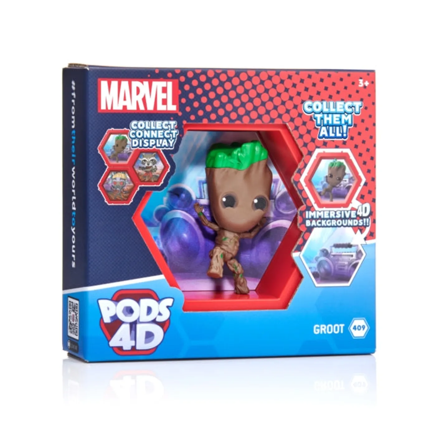 Marvel Figurine - Pod 4D Marvel - Groot
