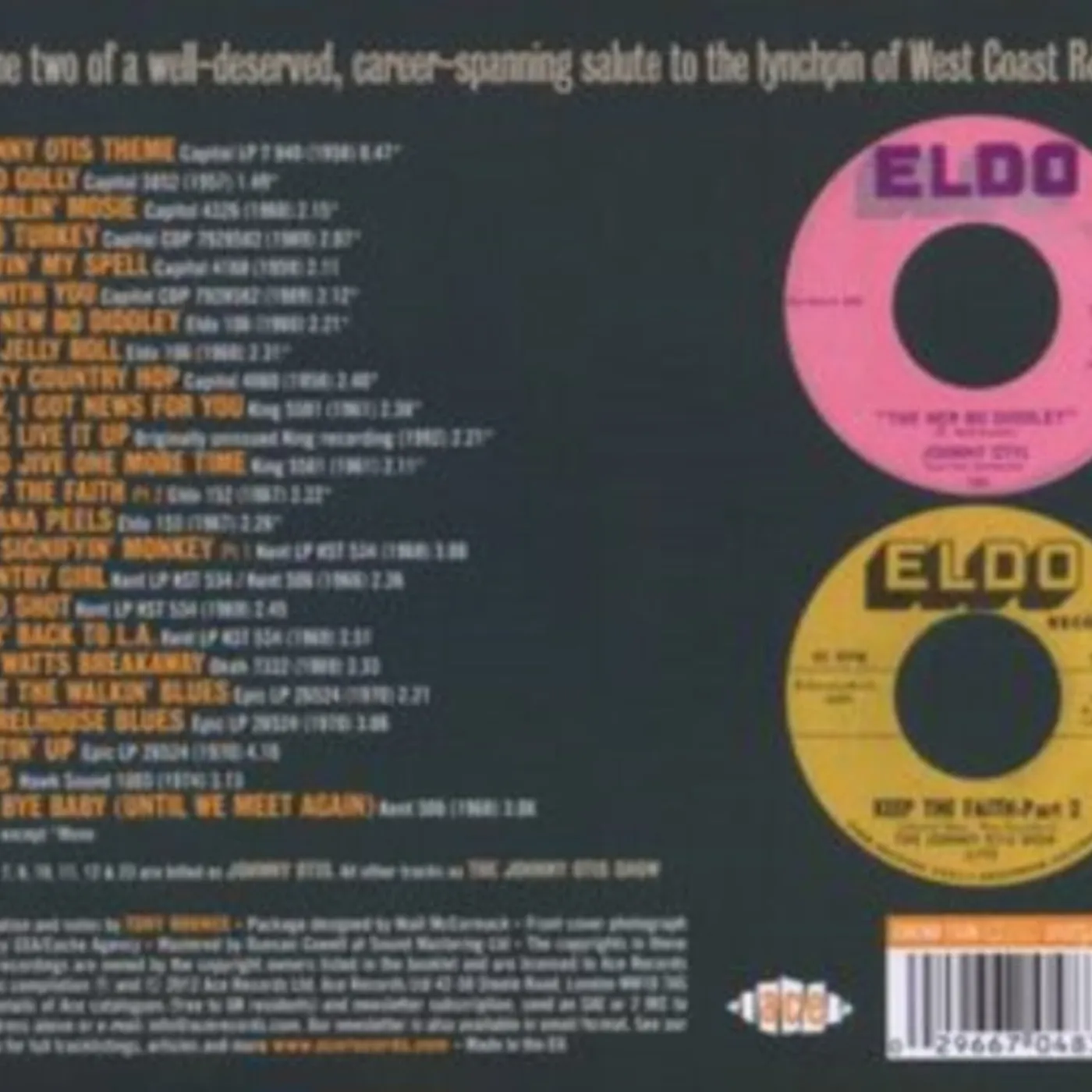 Johnny Otis CD - On With The Show - The Johnny Otis Story Vol 2