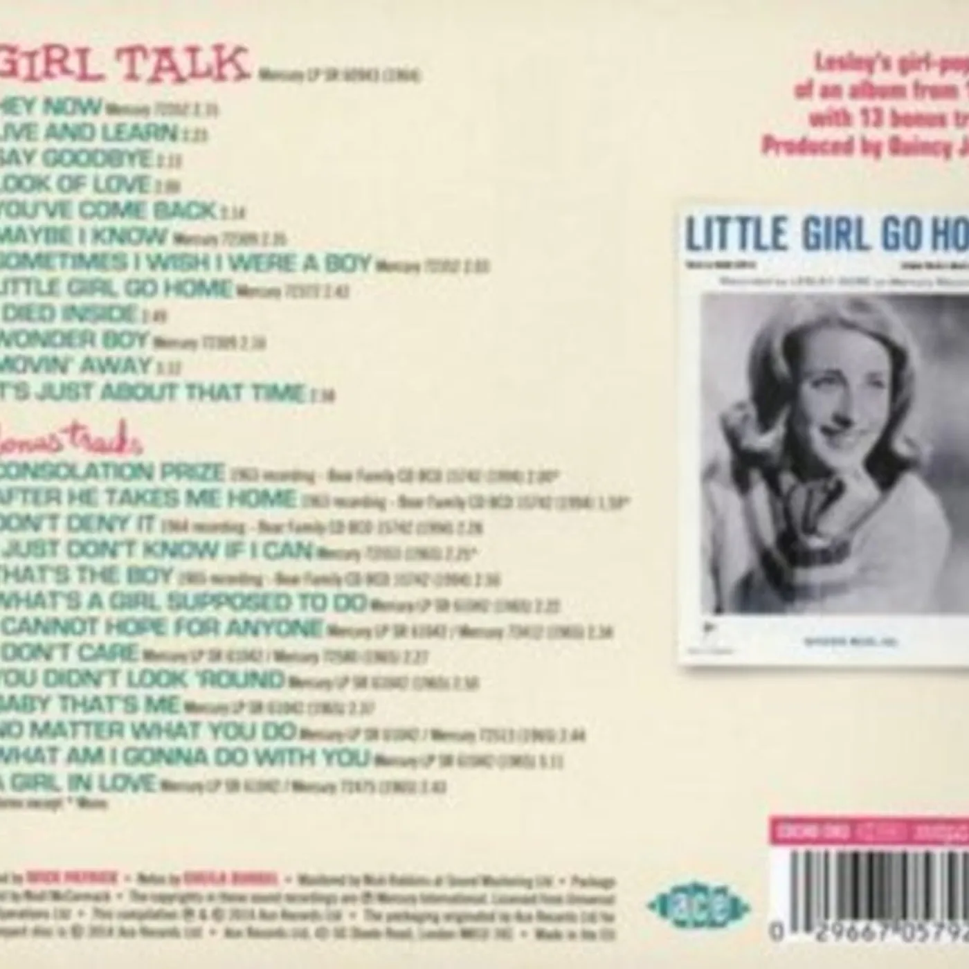 Lesley Gore CD - Girl Talk