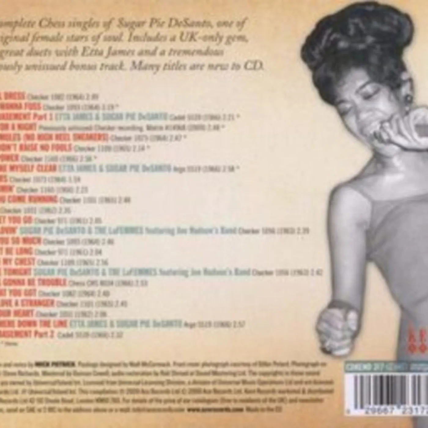 Sugar Pie Desanto CD - Go Go Power 1961-1966