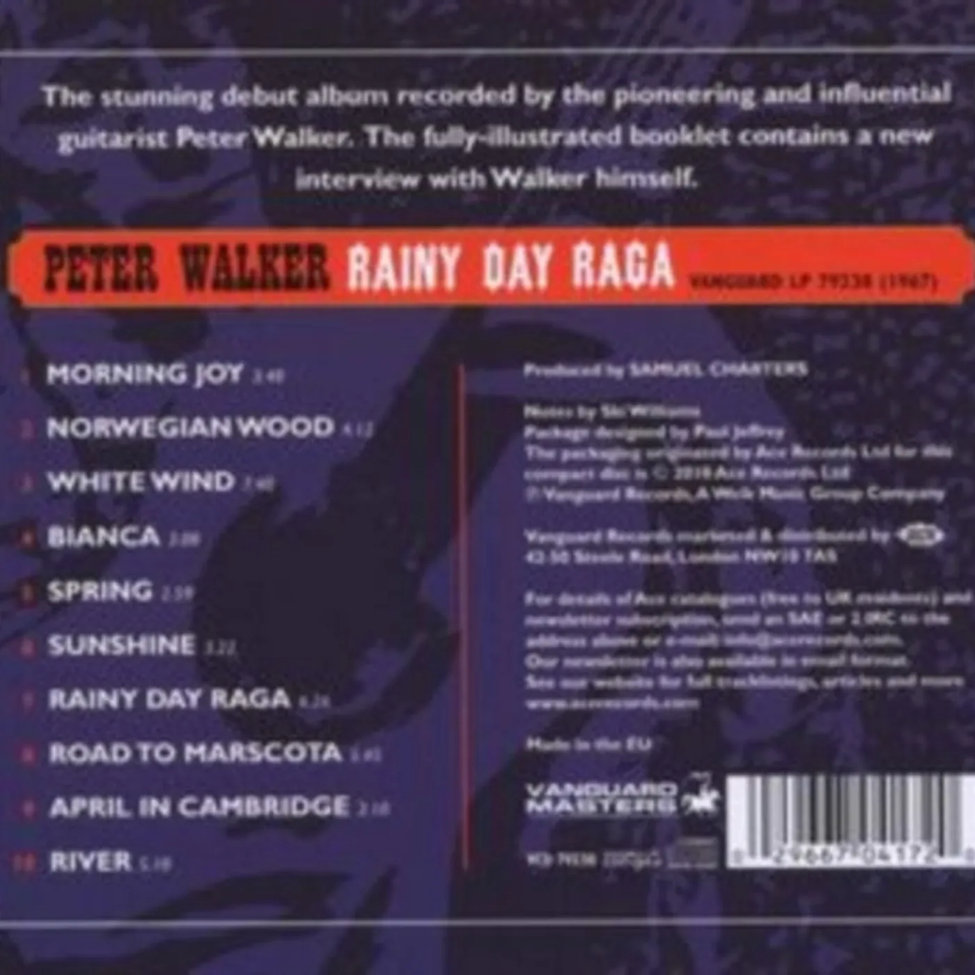 Peter Walker CD - Rainy Day Raga
