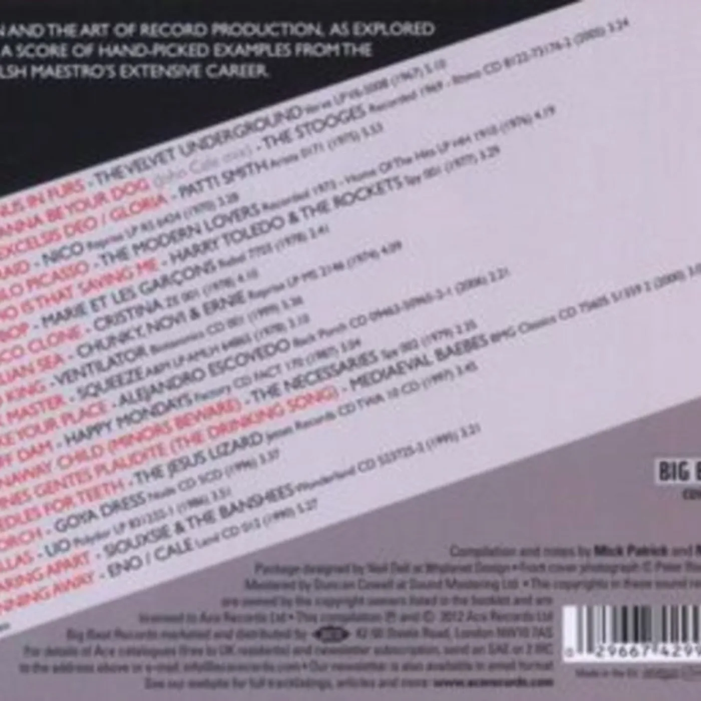 John Cale CD - Conflict & Catalysis