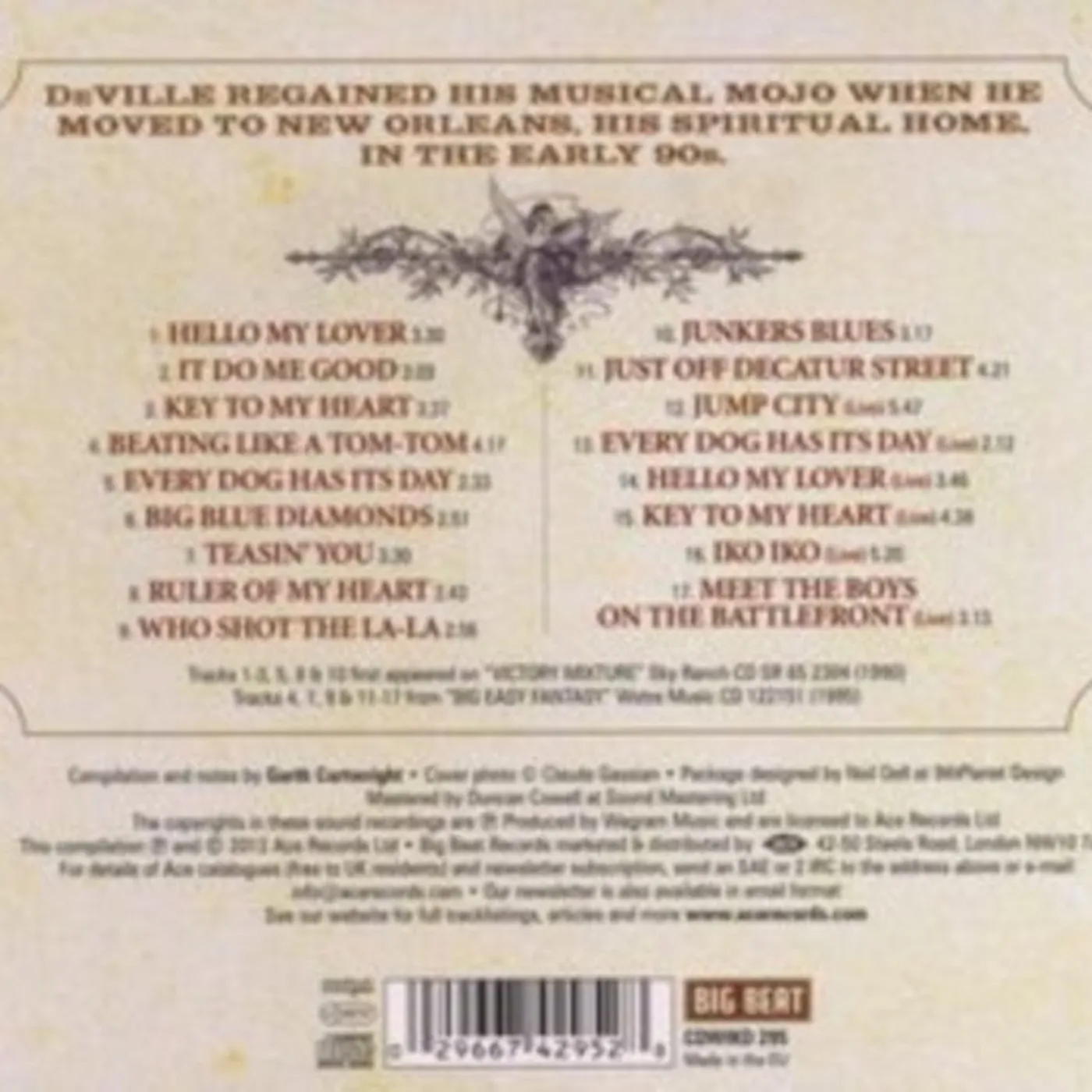 Willy Deville CD - In New Orleans