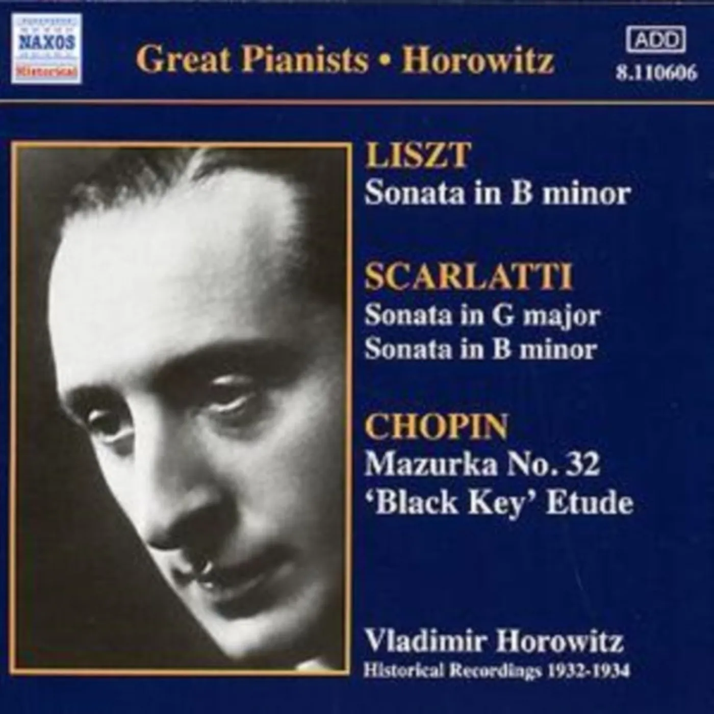 Horowitz, Vladimir CD - Lisztsonata In B Minor