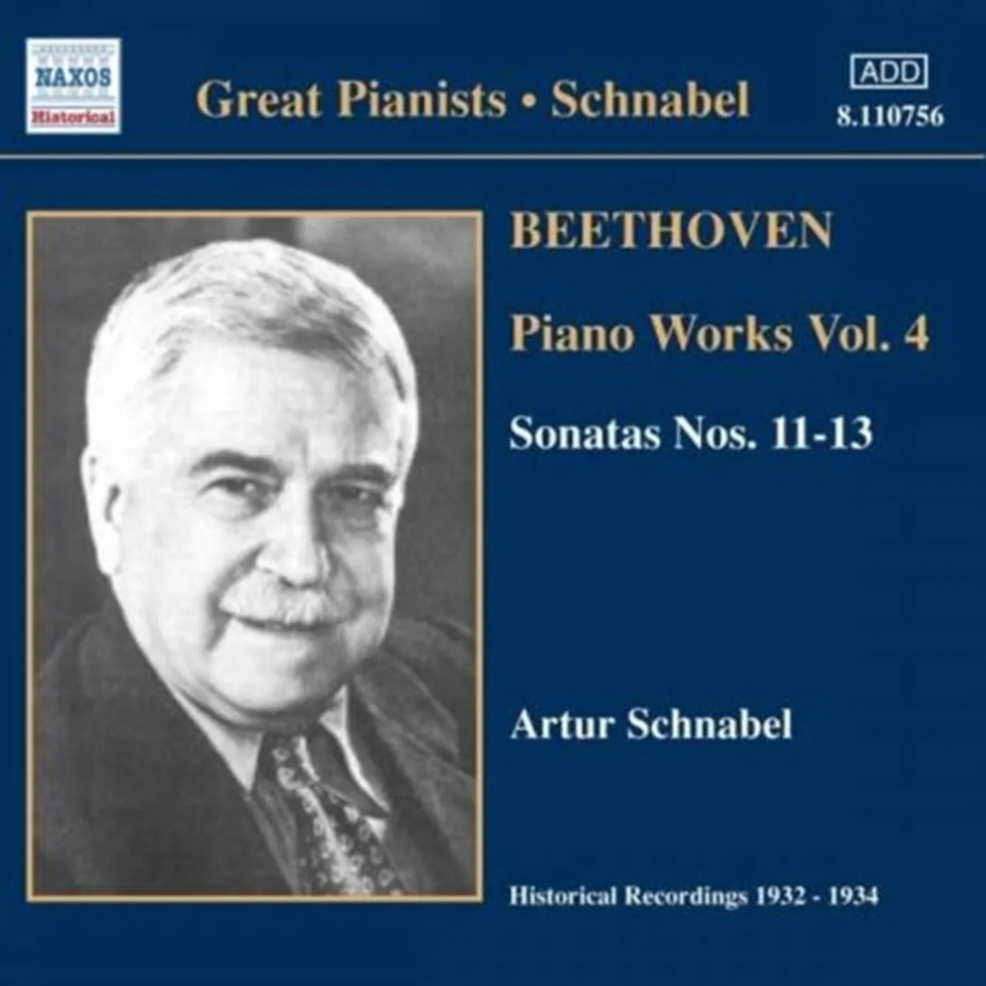 Artur Schnabel CD - Beethoven / Piano Works - Vol. 4